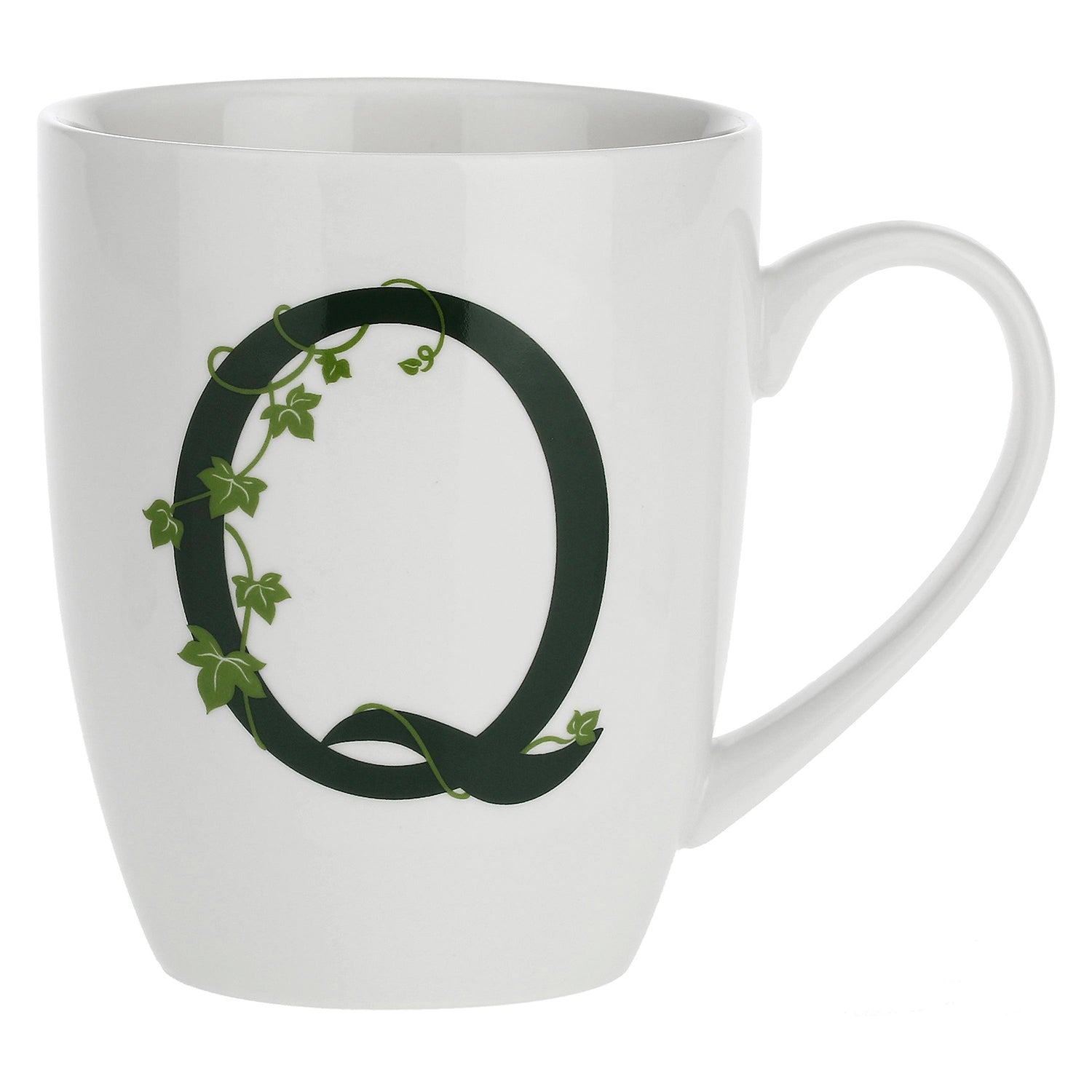 Mug Lettera 'Q' con cucchiaino, Atupertu - Porcellana, 380 cc