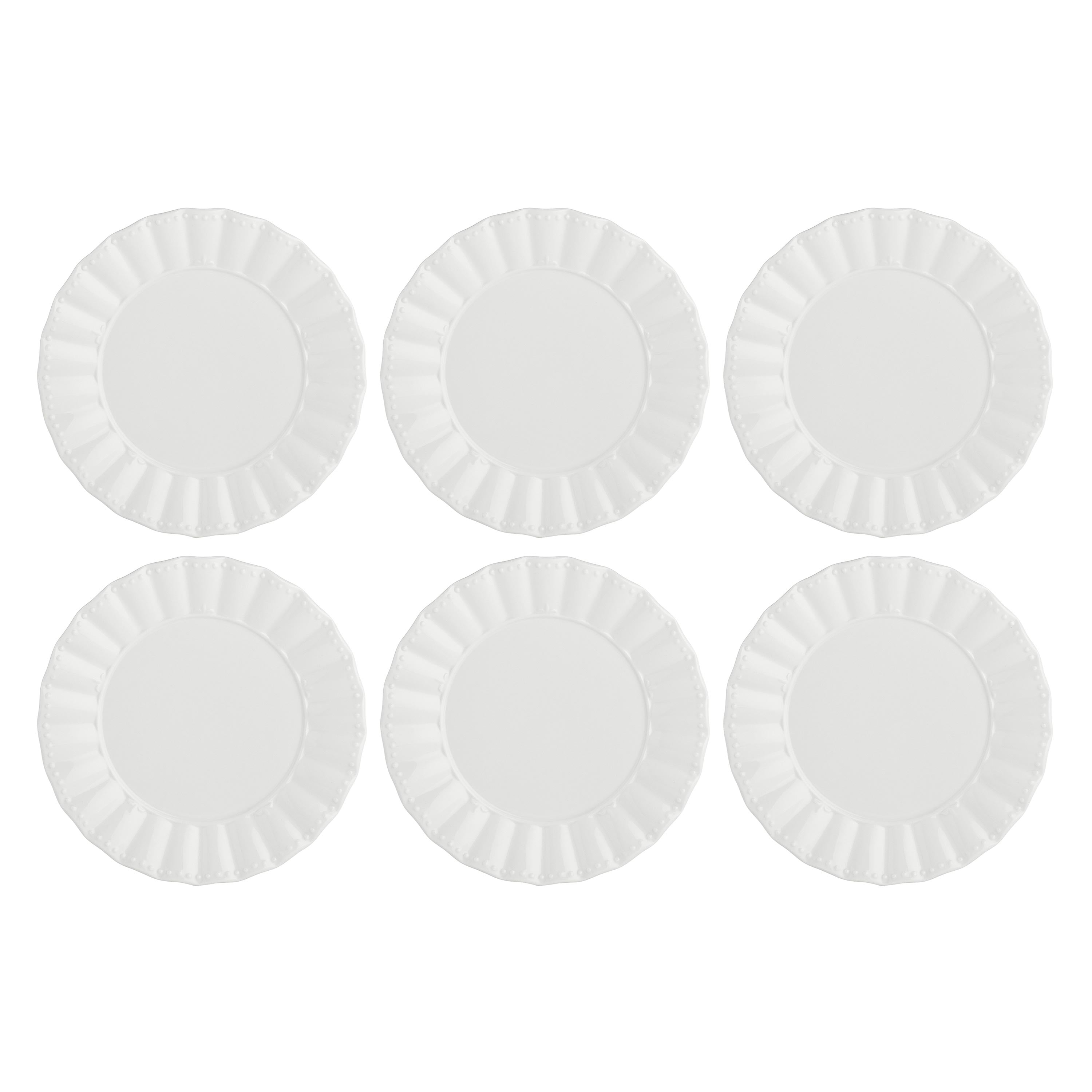 Set da 6, Piatto Frutta, Ducale - Porcellana, Ø20 cm