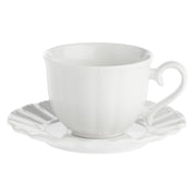 Set da 6, Tazza Te' con piattino, Ducale - Porcellana, 220 cc