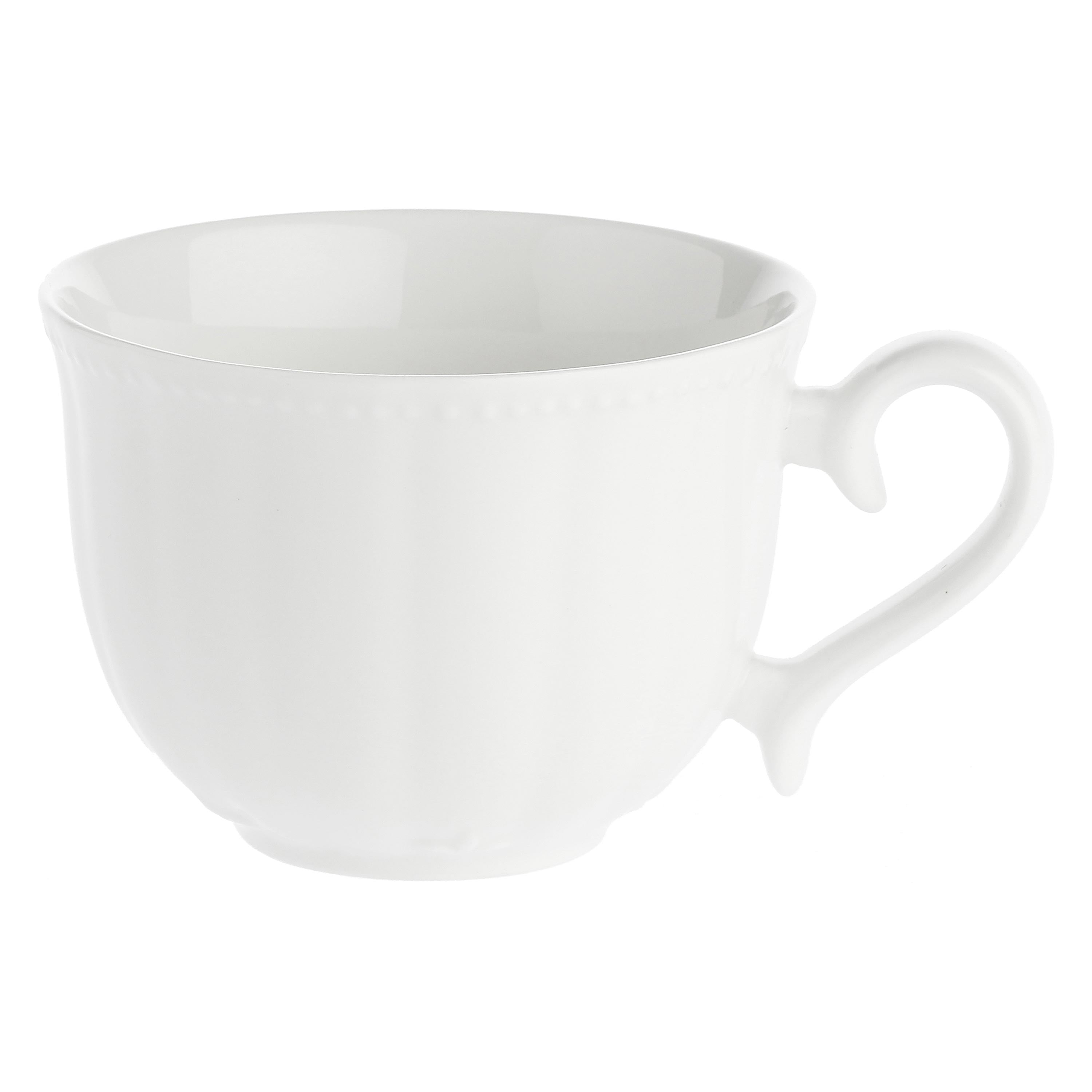 Set da 6, Tazza Te' con piattino, Ducale - Porcellana, 220 cc