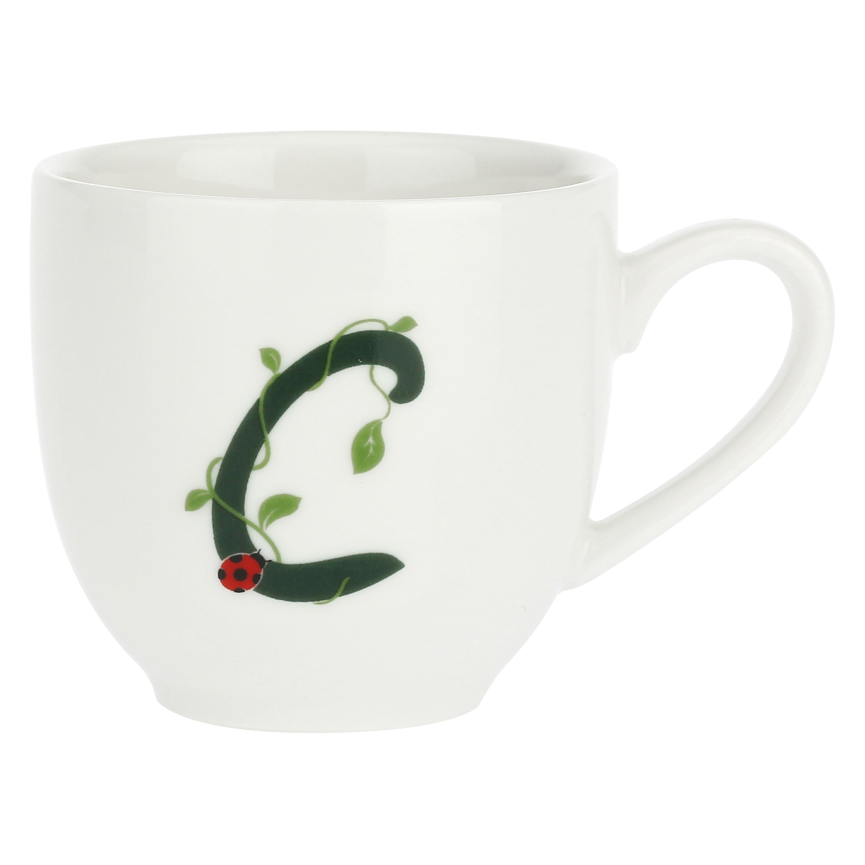 Tazza Caffe' con piattino 'C', Solotua - Porcellana, 90 cc