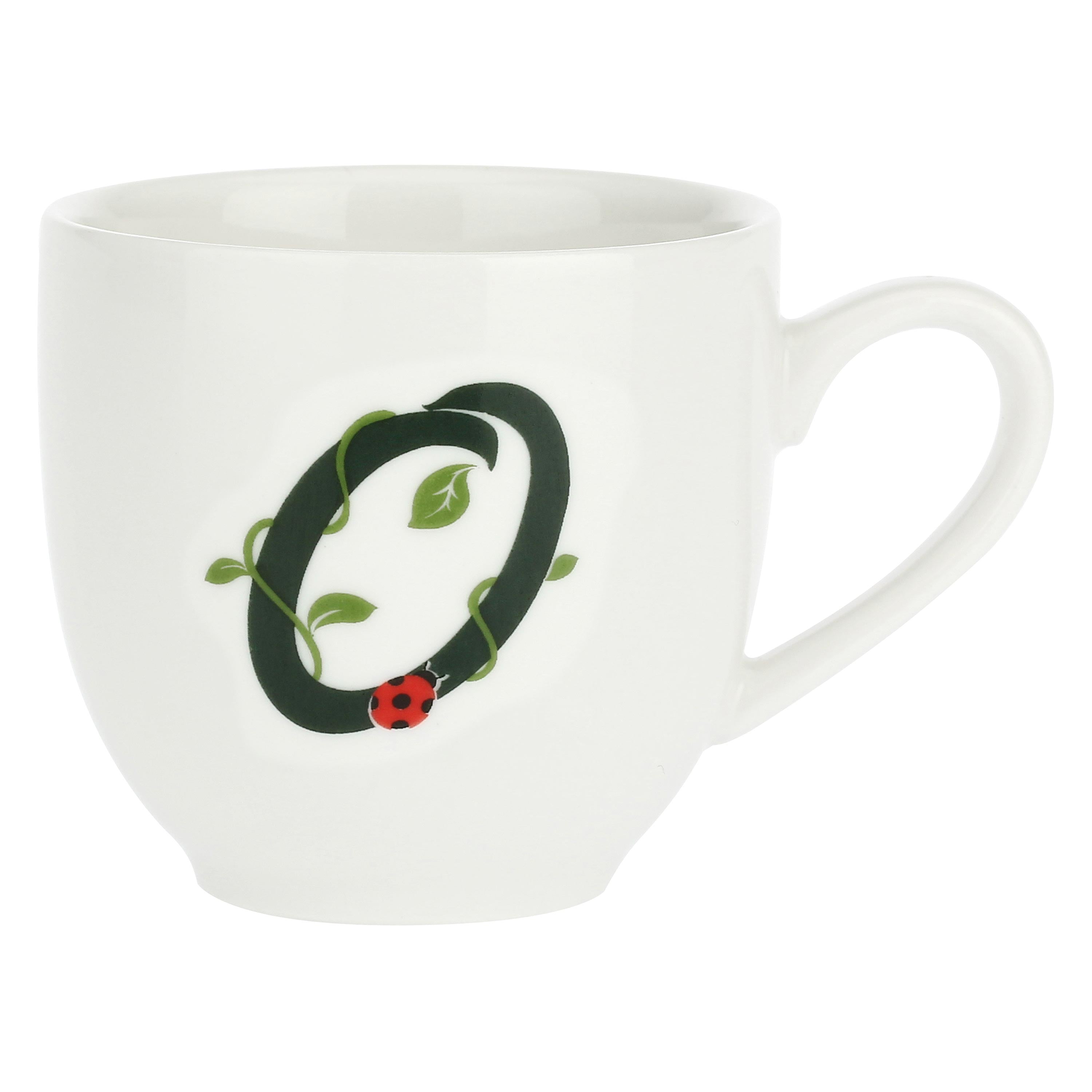 Tazza Caffe' con piattino 'O', Solotua - Porcellana, 90 cc