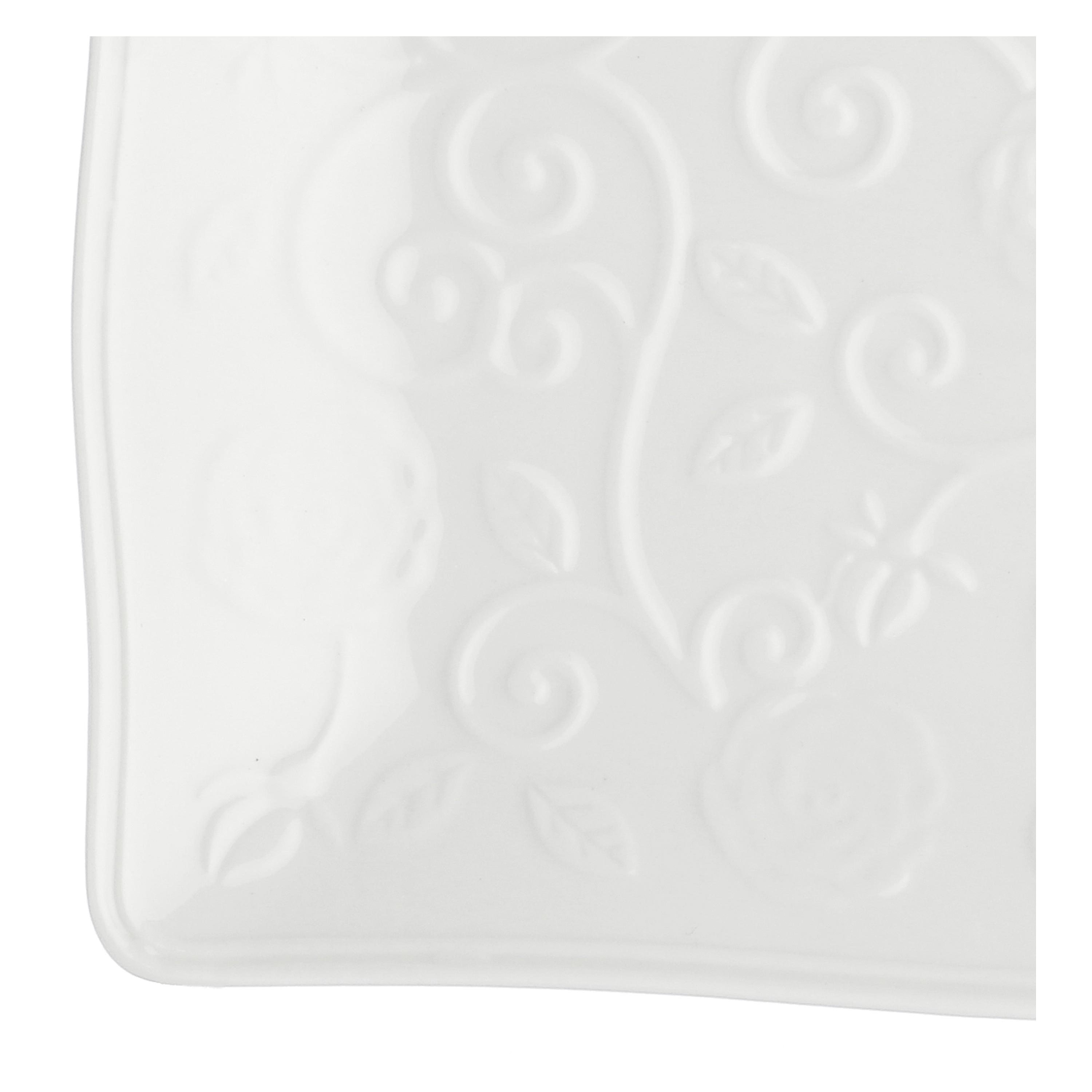 Vassoio Rettangolare, Florentina - Porcellana, 20x12 cm