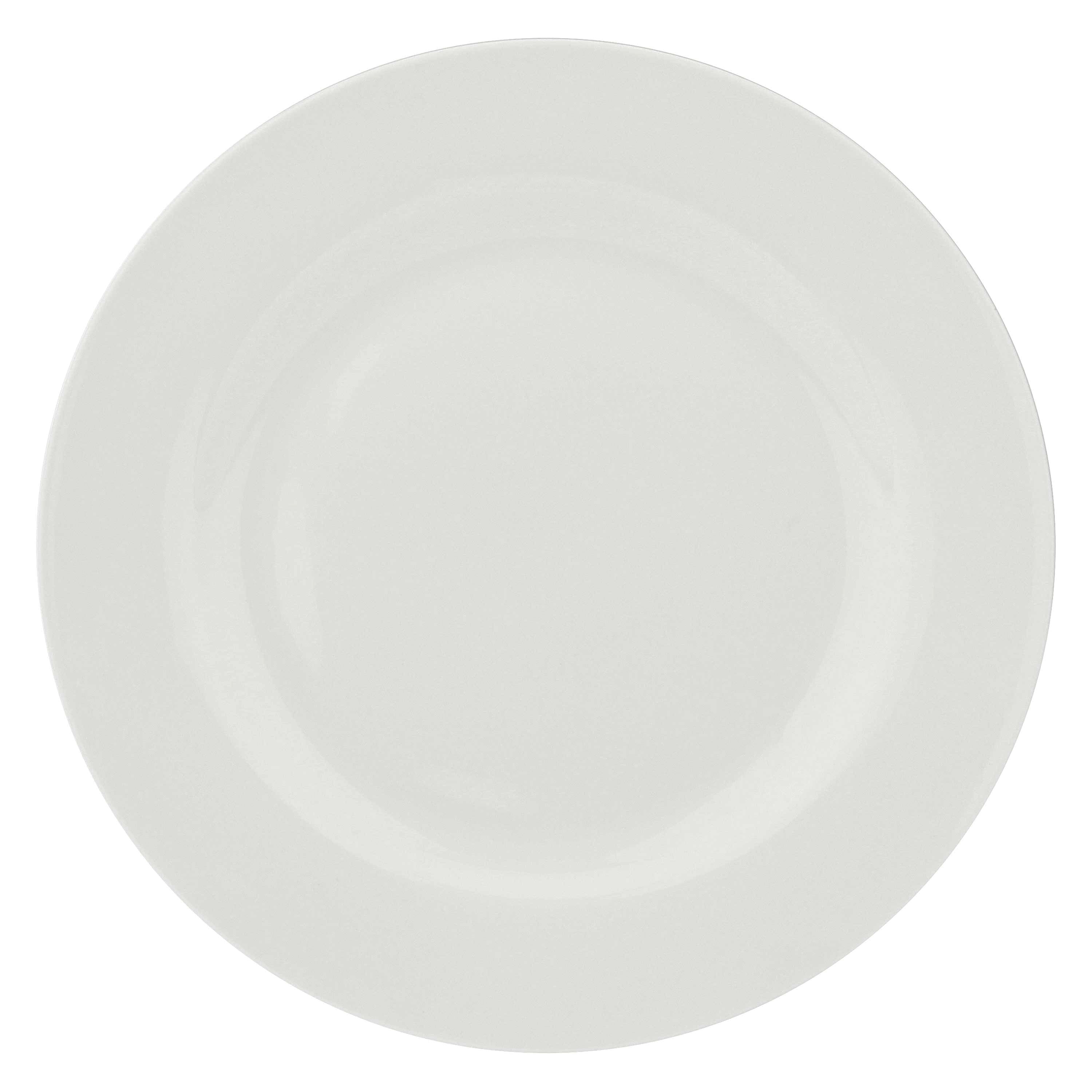 Set da 6, Piatto Piano Falda, Essenziale - Bone China, Ø27 cm
