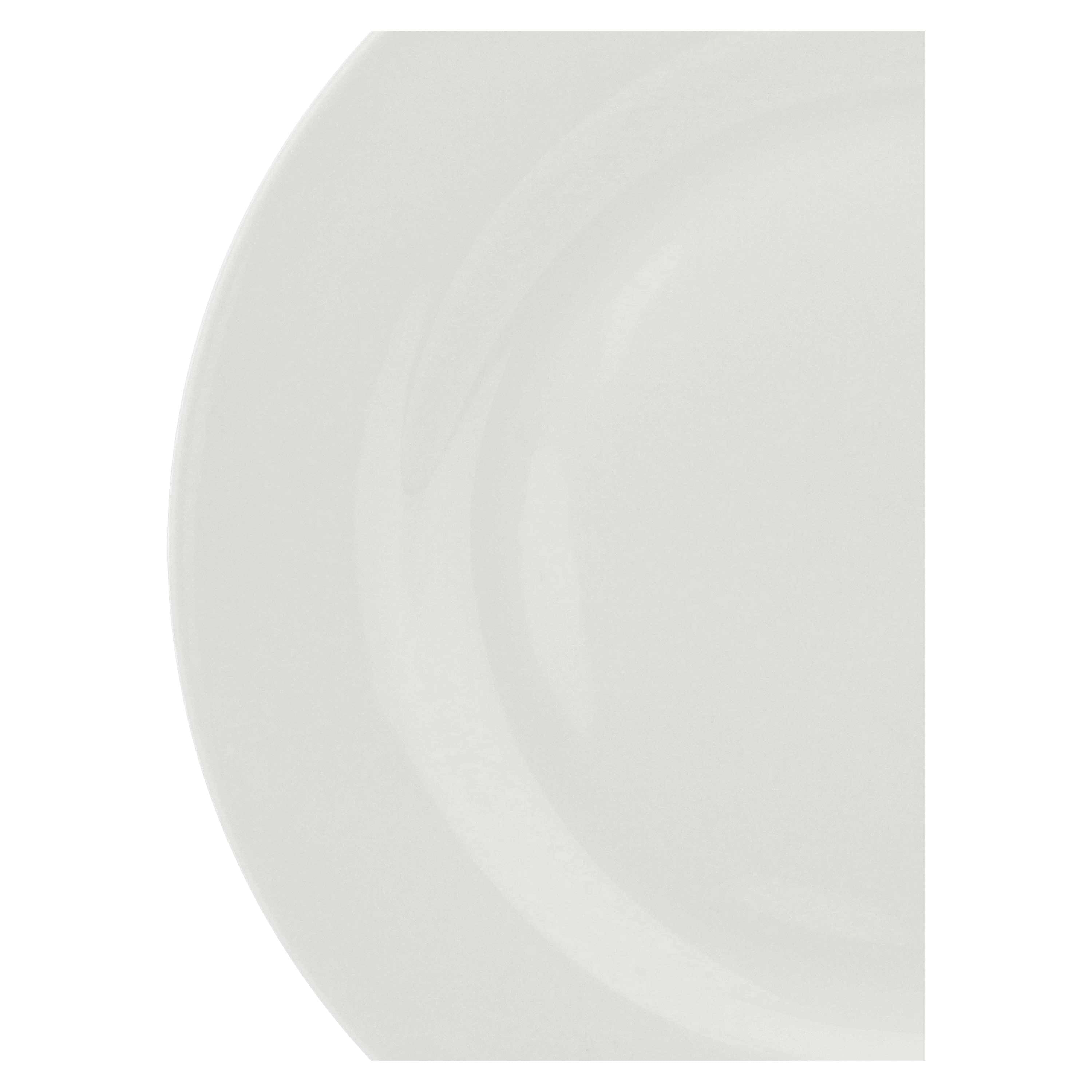 Set da 6, Piatto Piano Falda, Essenziale - Bone China, Ø27 cm