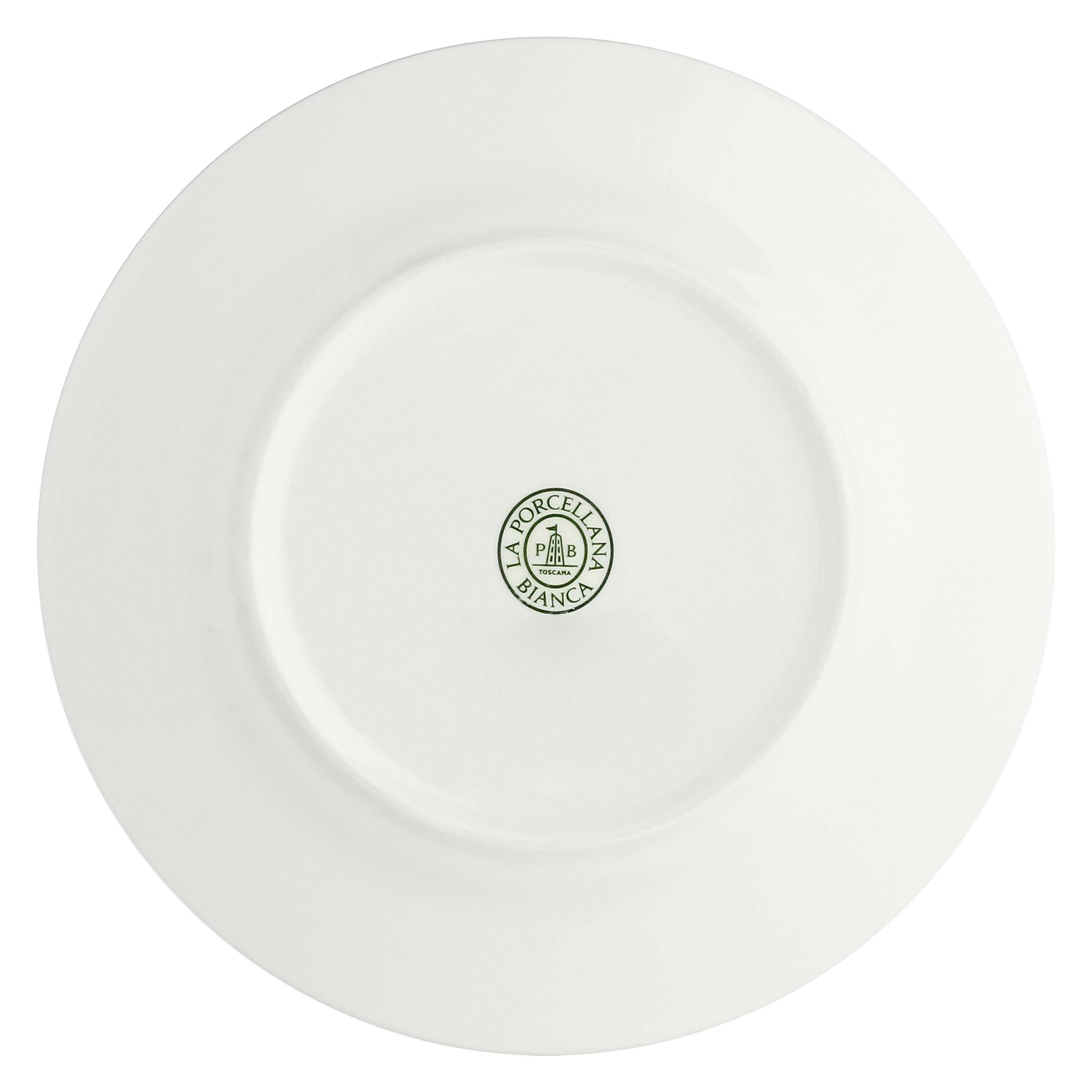 Set da 6, Piatto Frutta Falda, Essenziale - Bone China, Ø20 cm