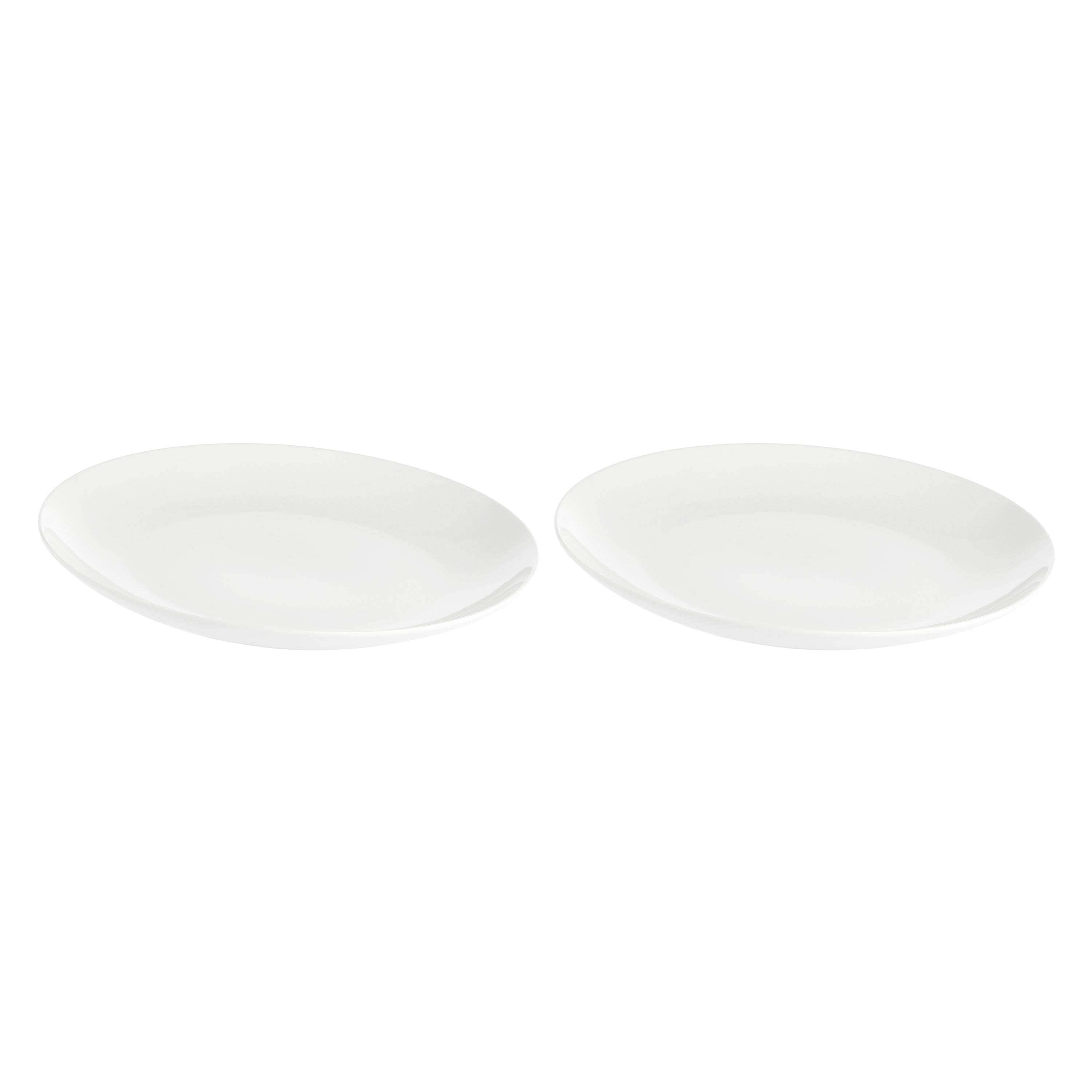 Set da 2, Vassoio Rotondo Coup, Essenziale - Bone China, Ø30 cm