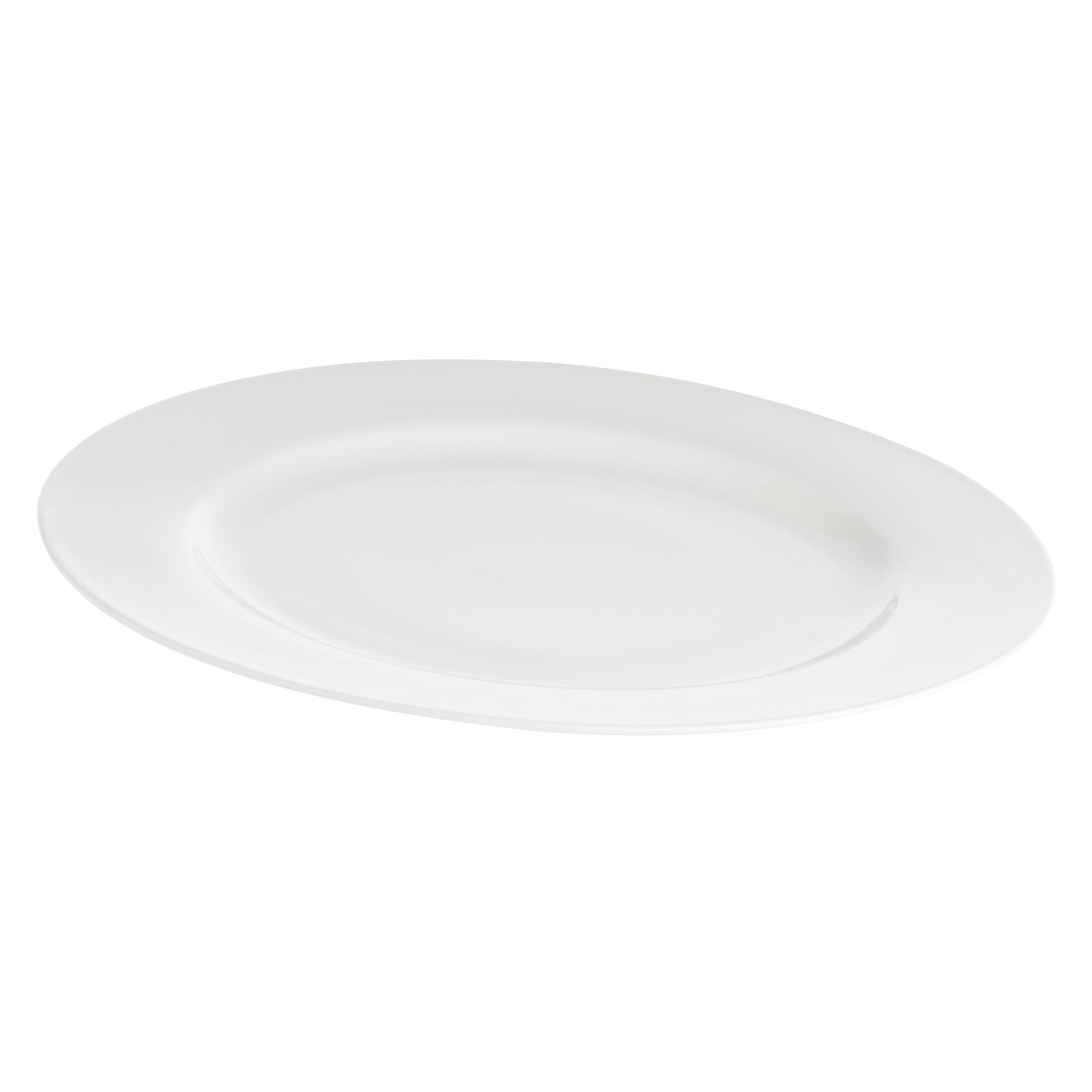 Set da 2, Vassoio Rotondo Falda, Essenziale - Bone China, Ø30 cm