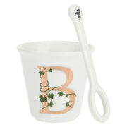 Bicchierino B C/Cucchiaino, Unico - Porcellana, 75 cc
