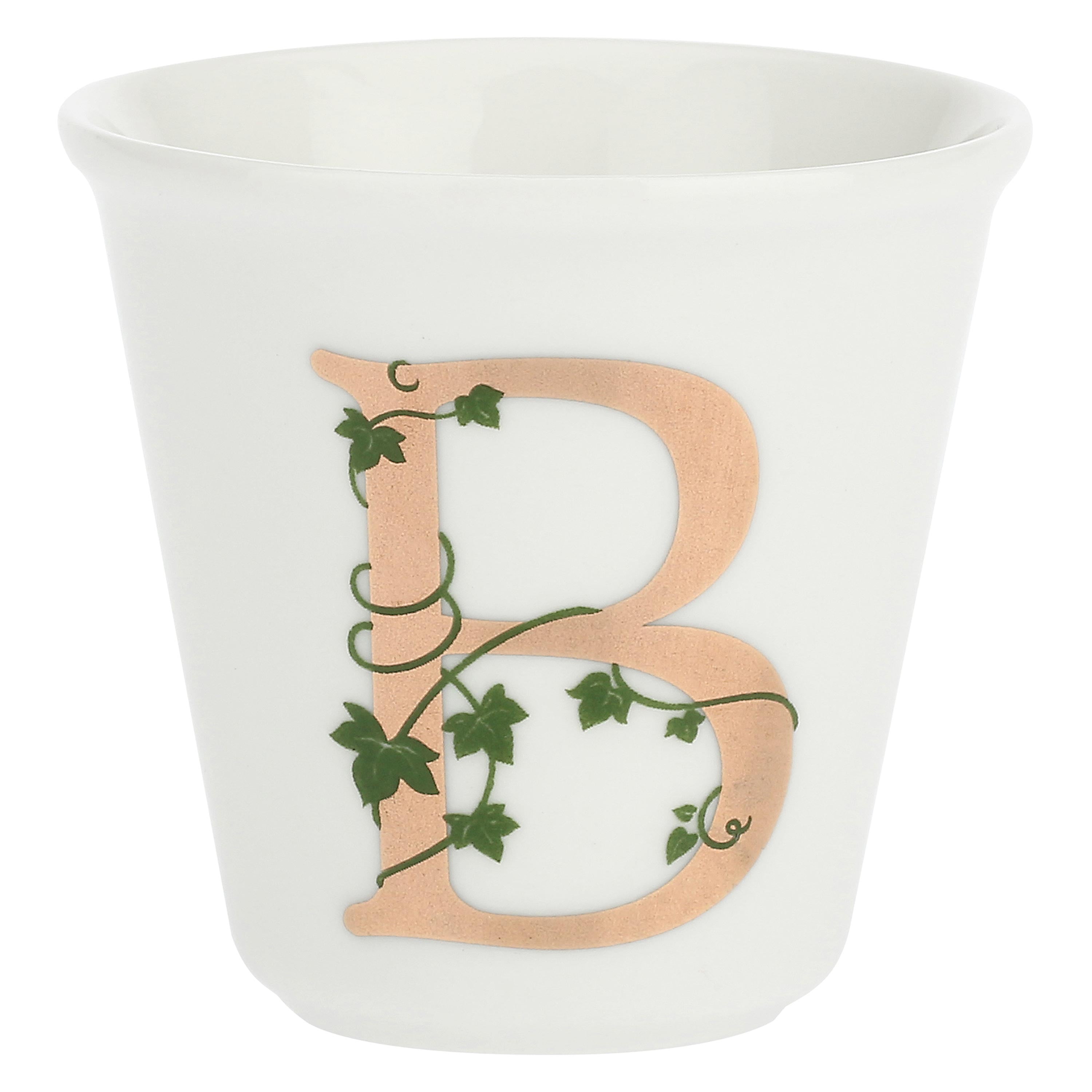 Bicchierino B C/Cucchiaino, Unico - Porcellana, 75 cc