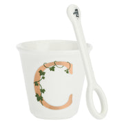 Bicchierino C C/Cucchiaino, Unico - Porcellana, 75 cc