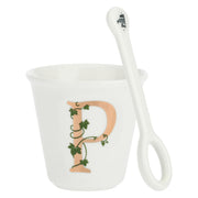 Bicchierino P C/Cucchiaino, Unico - Porcellana, 75 cc