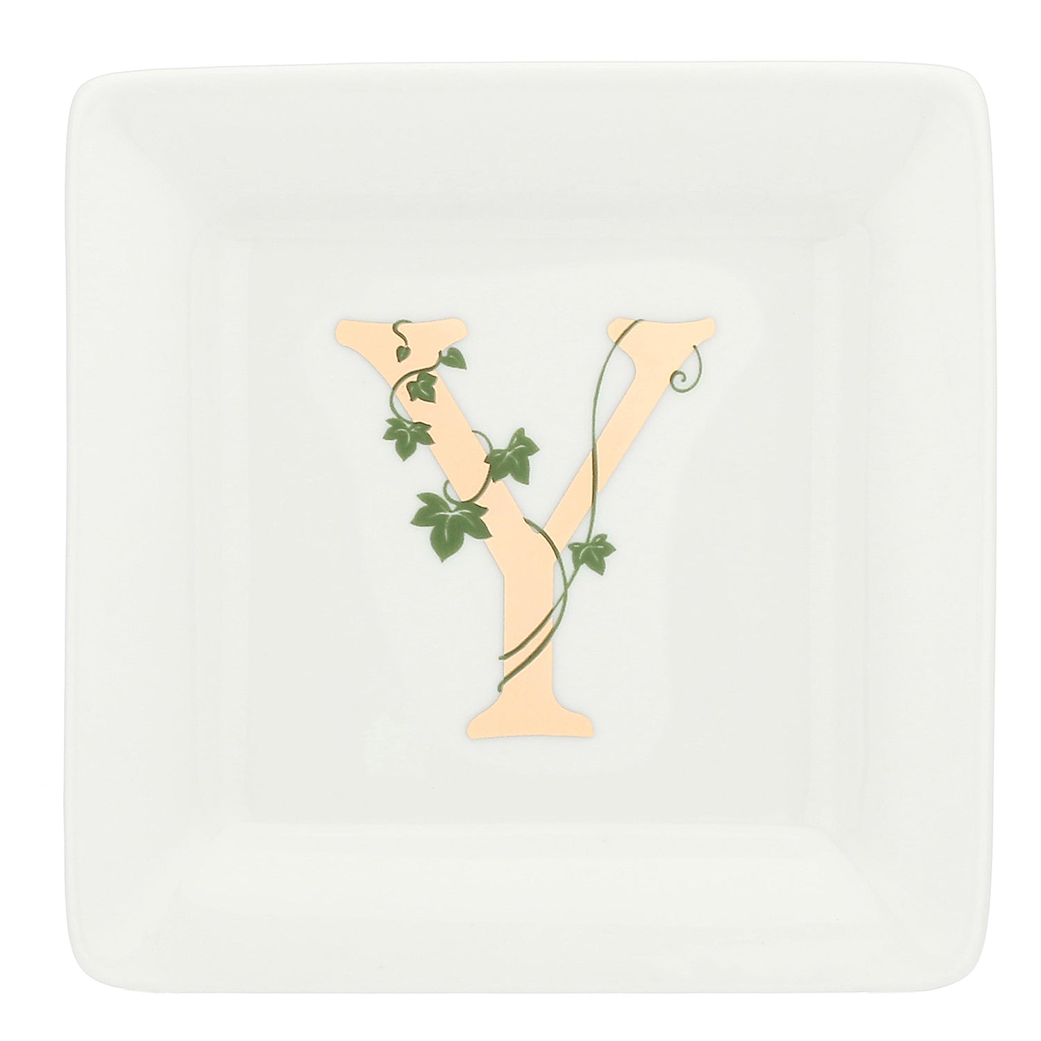 Piattino Quadrato 'Y', Adorato - Porcellana,  10x10 cm