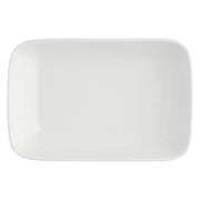 Set da 6, New Age Piatto Rettangolare Fondo, Essenziale - Bone China, 11x7,7x3,5 cm