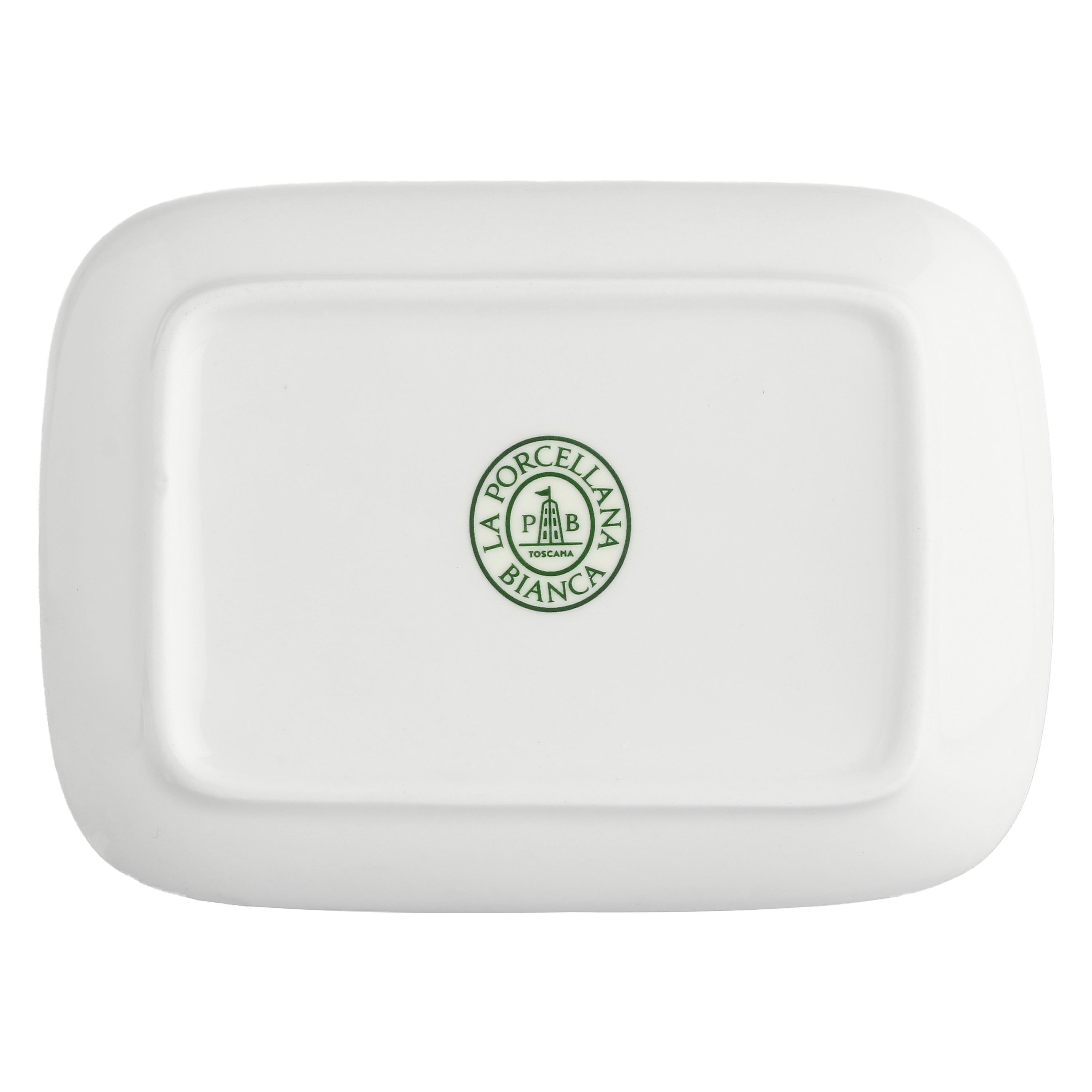 Set da 6, New Age Piatto Rettangolare, Essenziale - Bone China, 15x10x2,1 cm