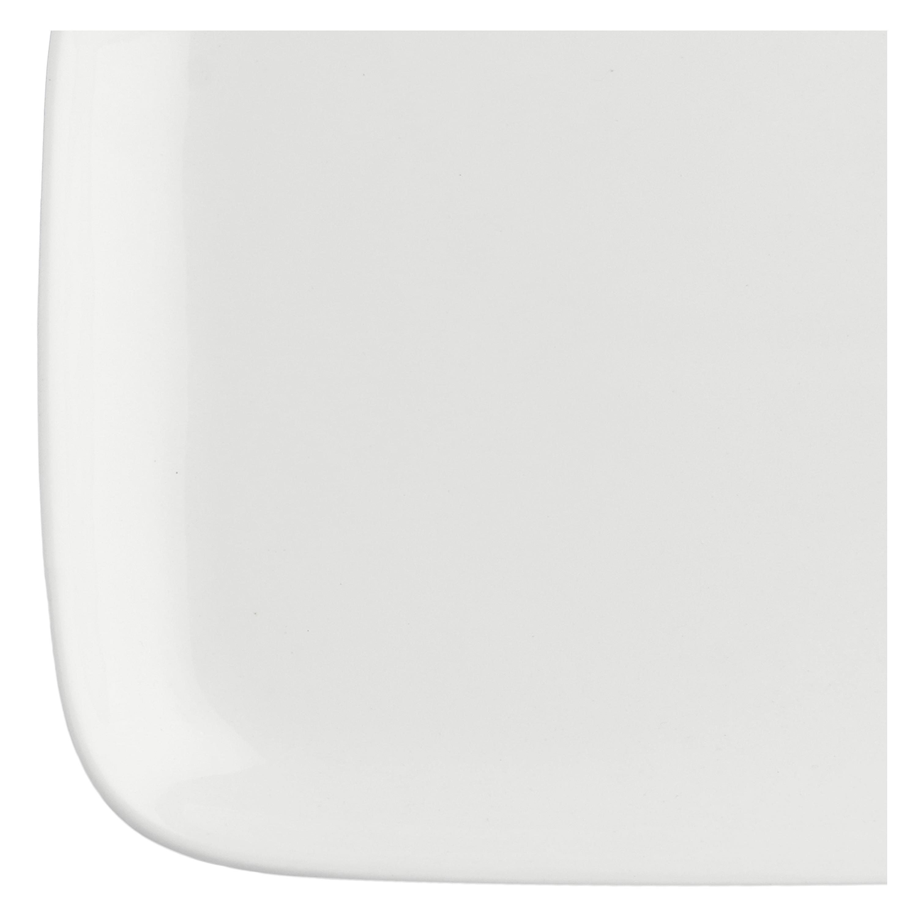 Set da 6, New Age Piatto Rettangolare, Essenziale - Bone China, 15x10x2,1 cm