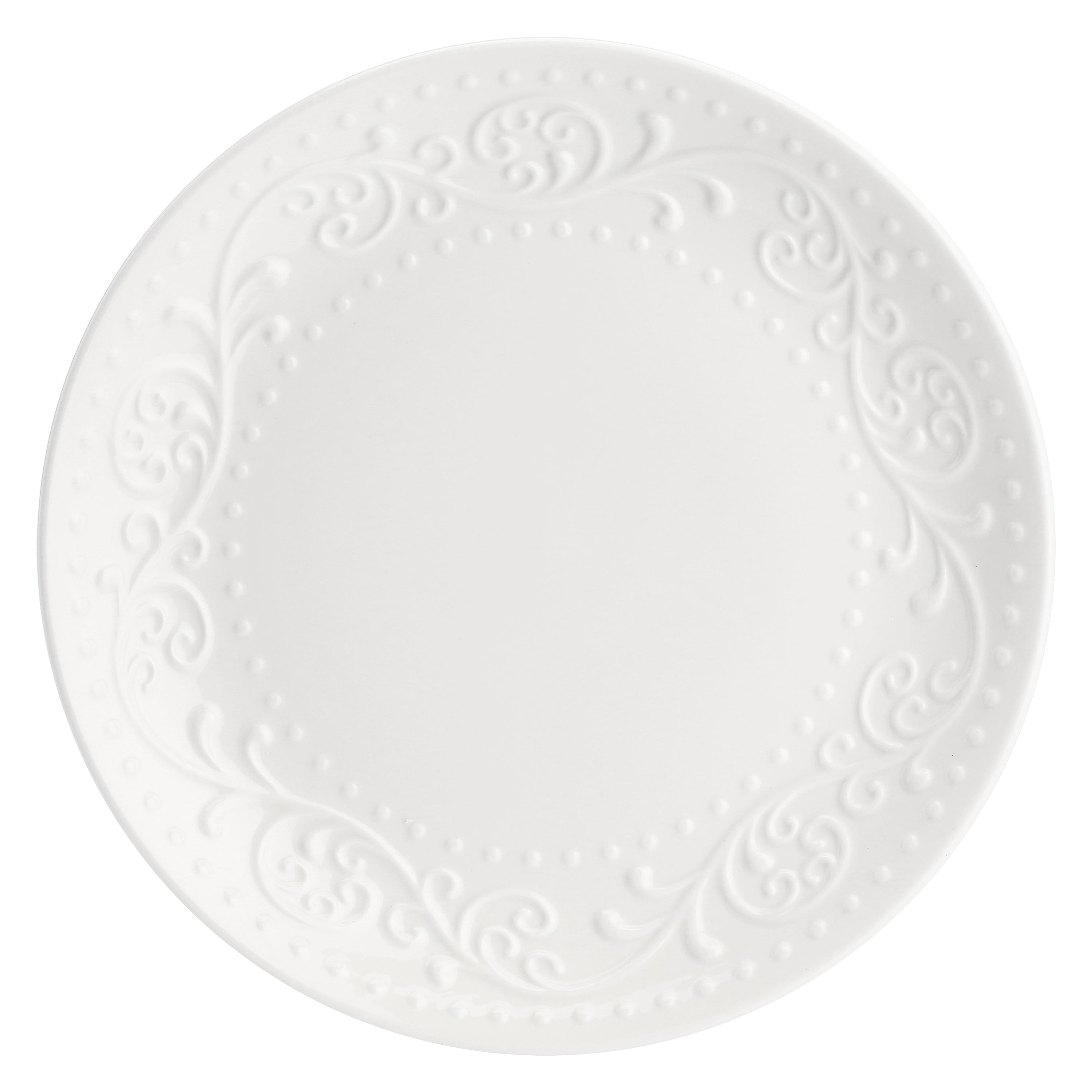 Set 18 pezzi Tavola, Sognante - New Bone China, Piatto Piano 28 cm; Piatto Fondo 20 cm; Piatto Frutta 21 cm