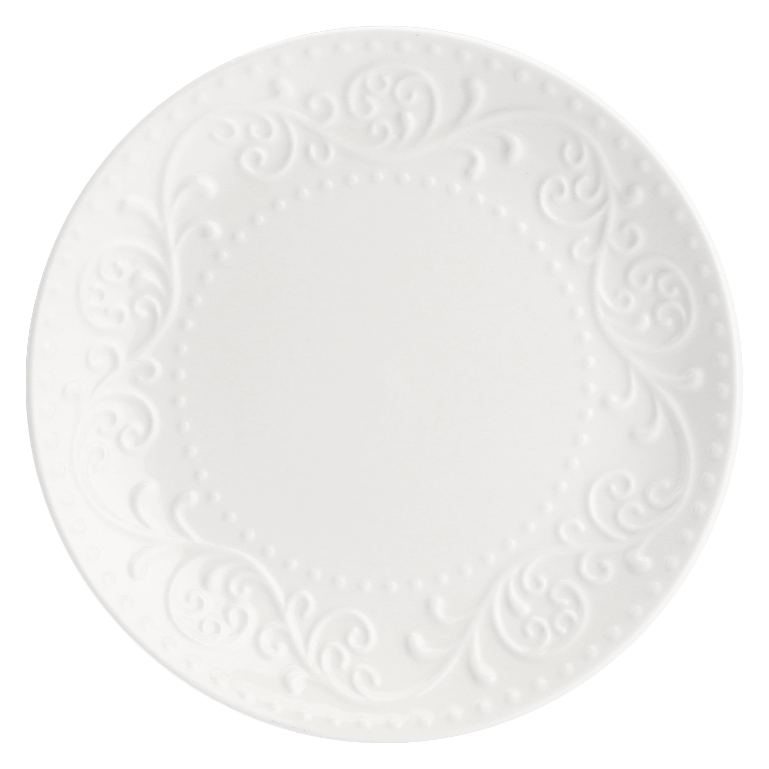 Set 18 pezzi Tavola, Sognante - New Bone China, Piatto Piano 28 cm; Piatto Fondo 20 cm; Piatto Frutta 21 cm