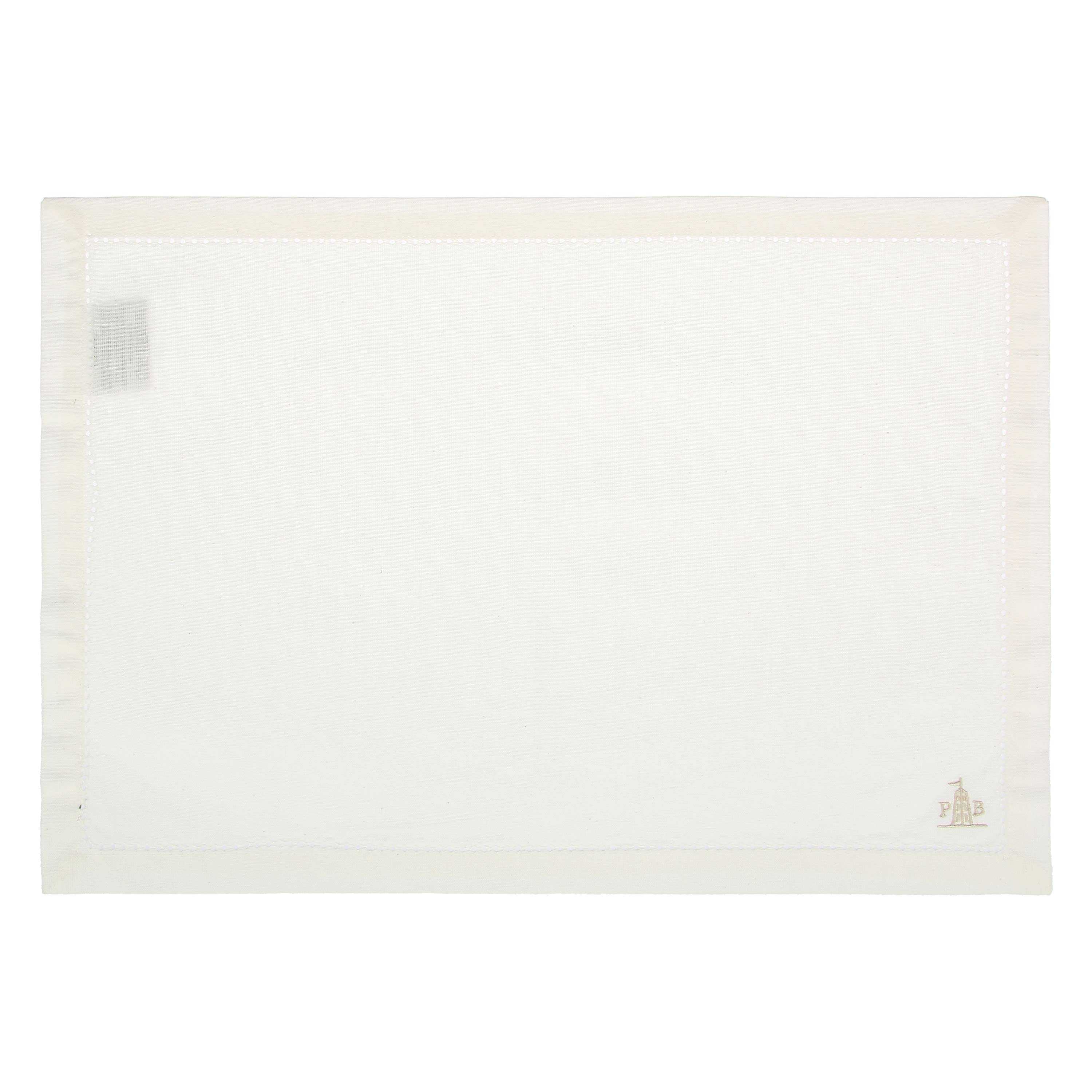 Tovaglietta Rettangolare Avorio, Ammanto - Cotone, 35x47 cm