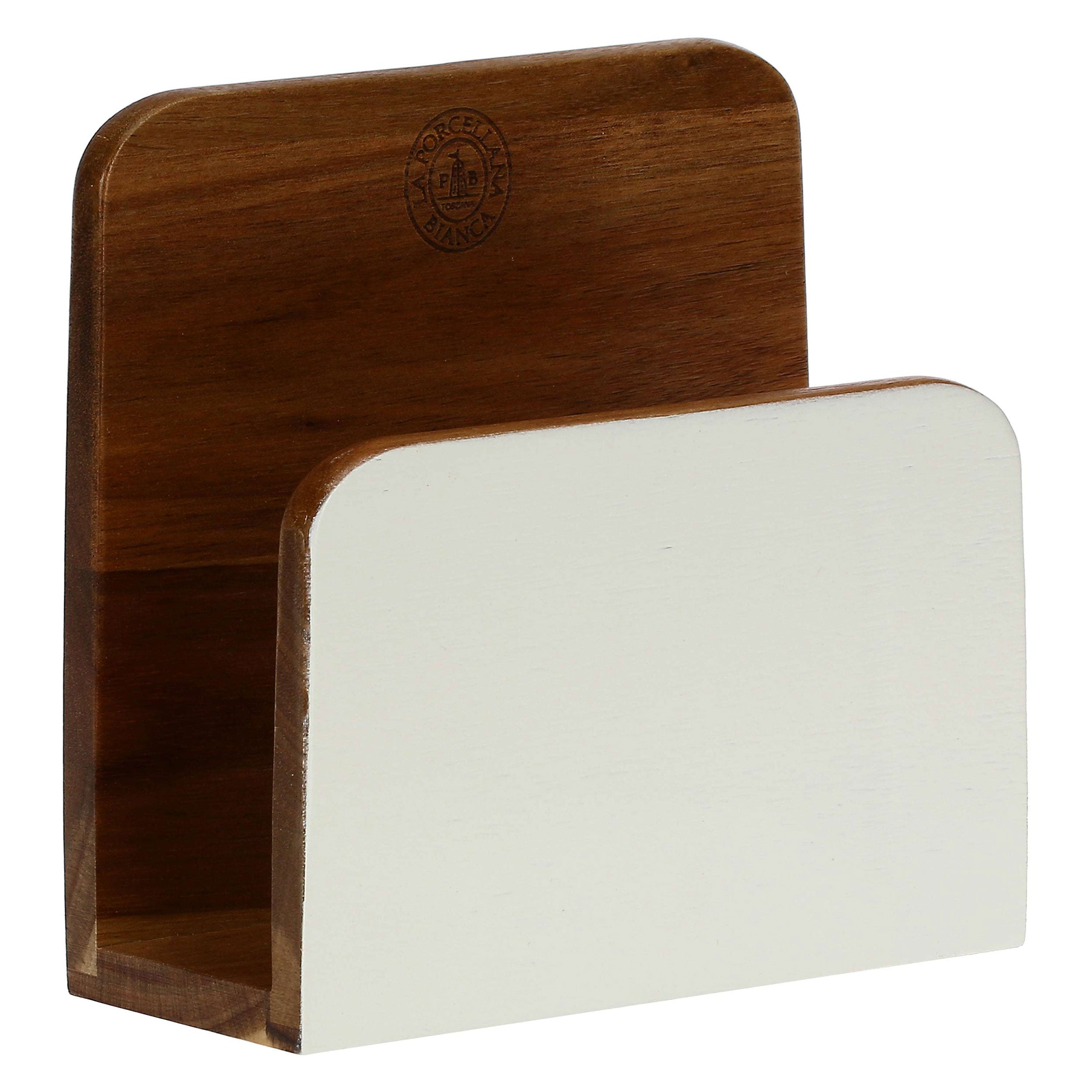 Porta Tovaglioli Legno Smaltato, Libeccio - Legno Smaltato, 15,2x6,5x15,2 cm