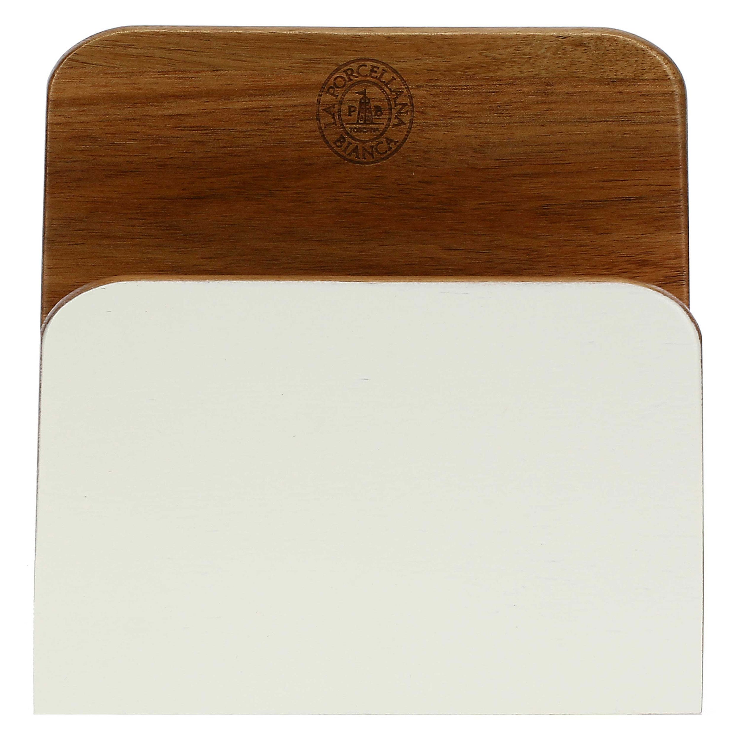 Porta Tovaglioli Legno Smaltato, Libeccio - Legno Smaltato, 15,2x6,5x15,2 cm