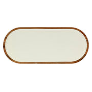 Vassoio Ovale, Libeccio - Legno Smaltato, 35,6x15,2x1,9 cm
