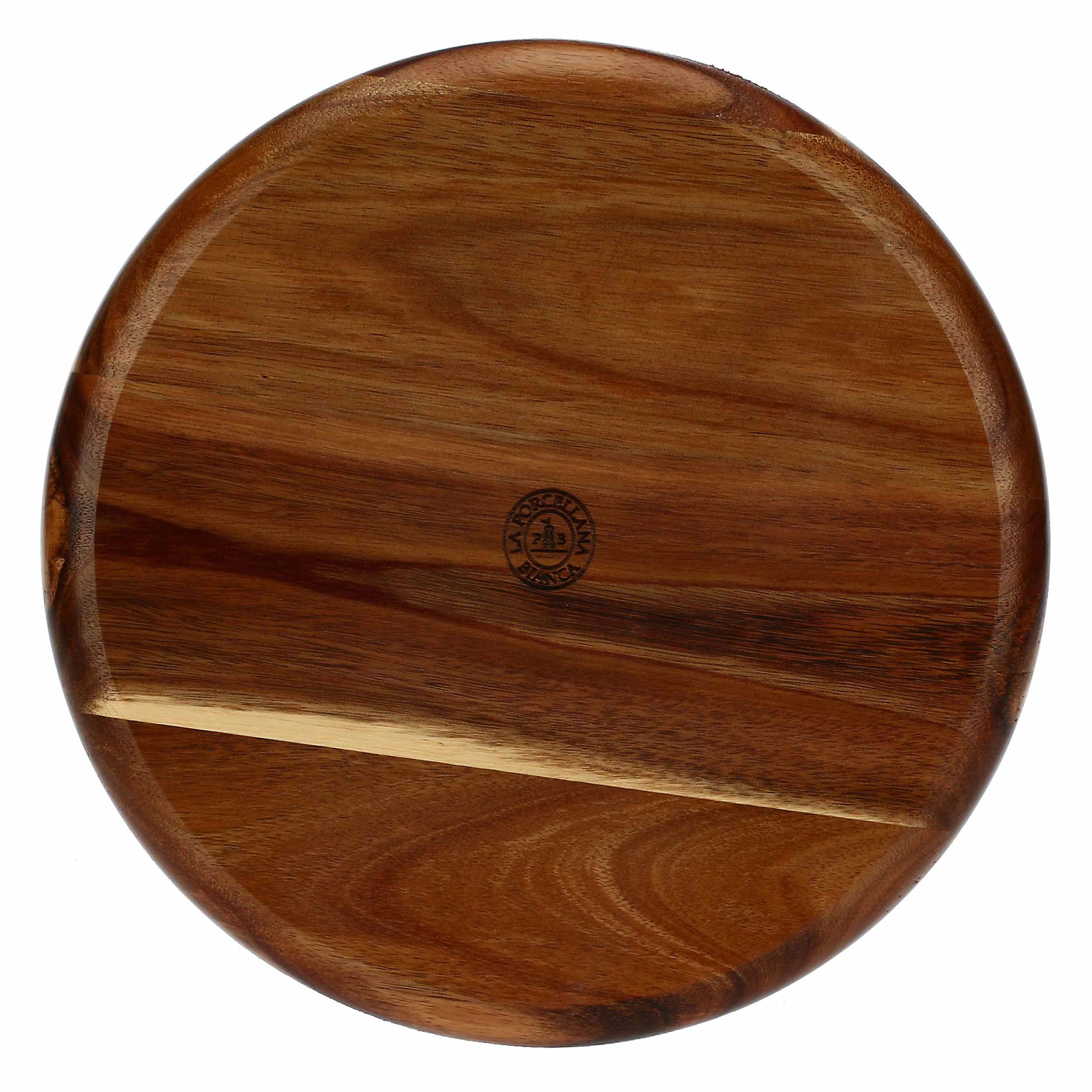 Vassoio Rotondo, Libeccio - Legno smaltato, 25,4x25,4x1,9 cm