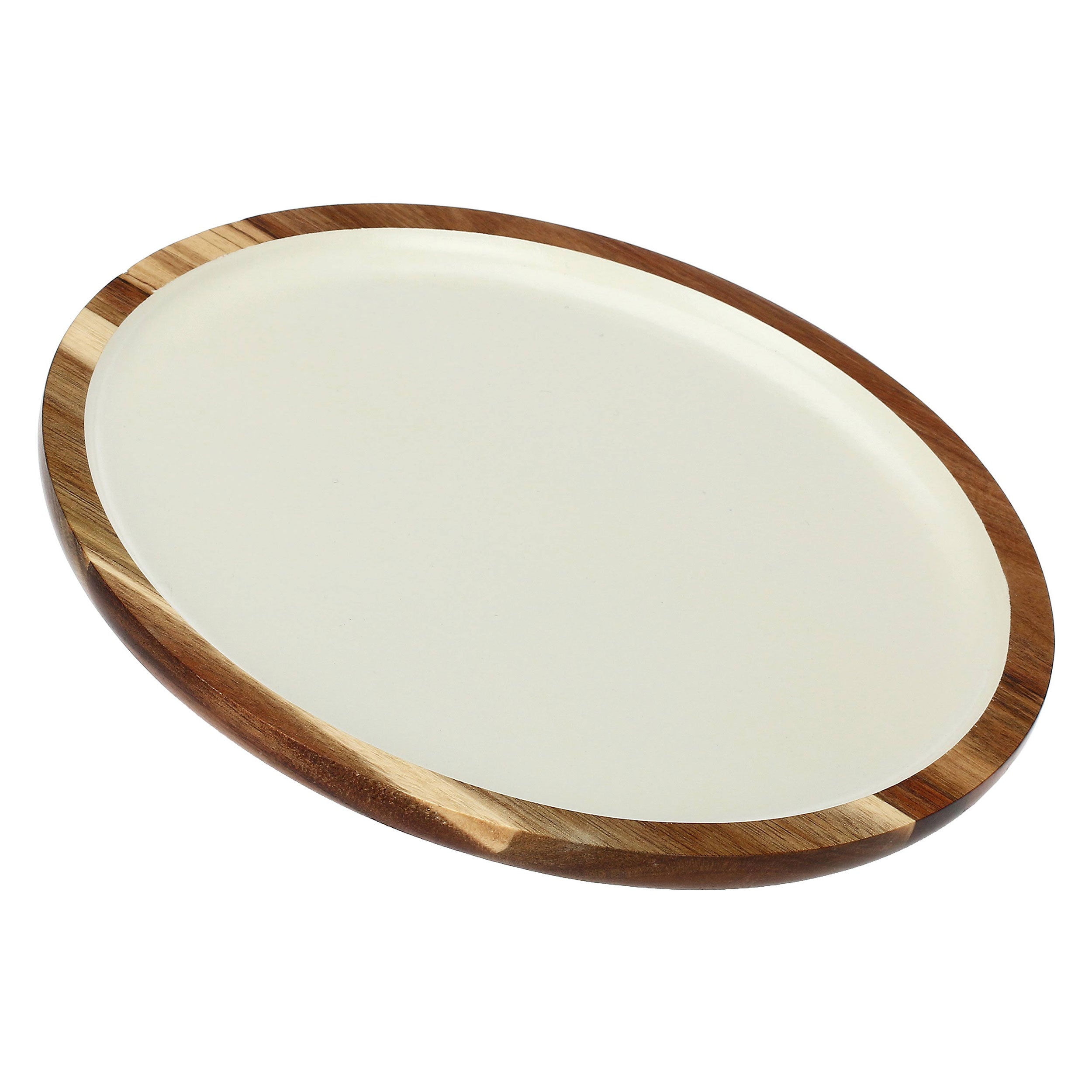 Vassoio Rotondo, Libeccio - Legno smaltato, 25,4x25,4x1,9 cm