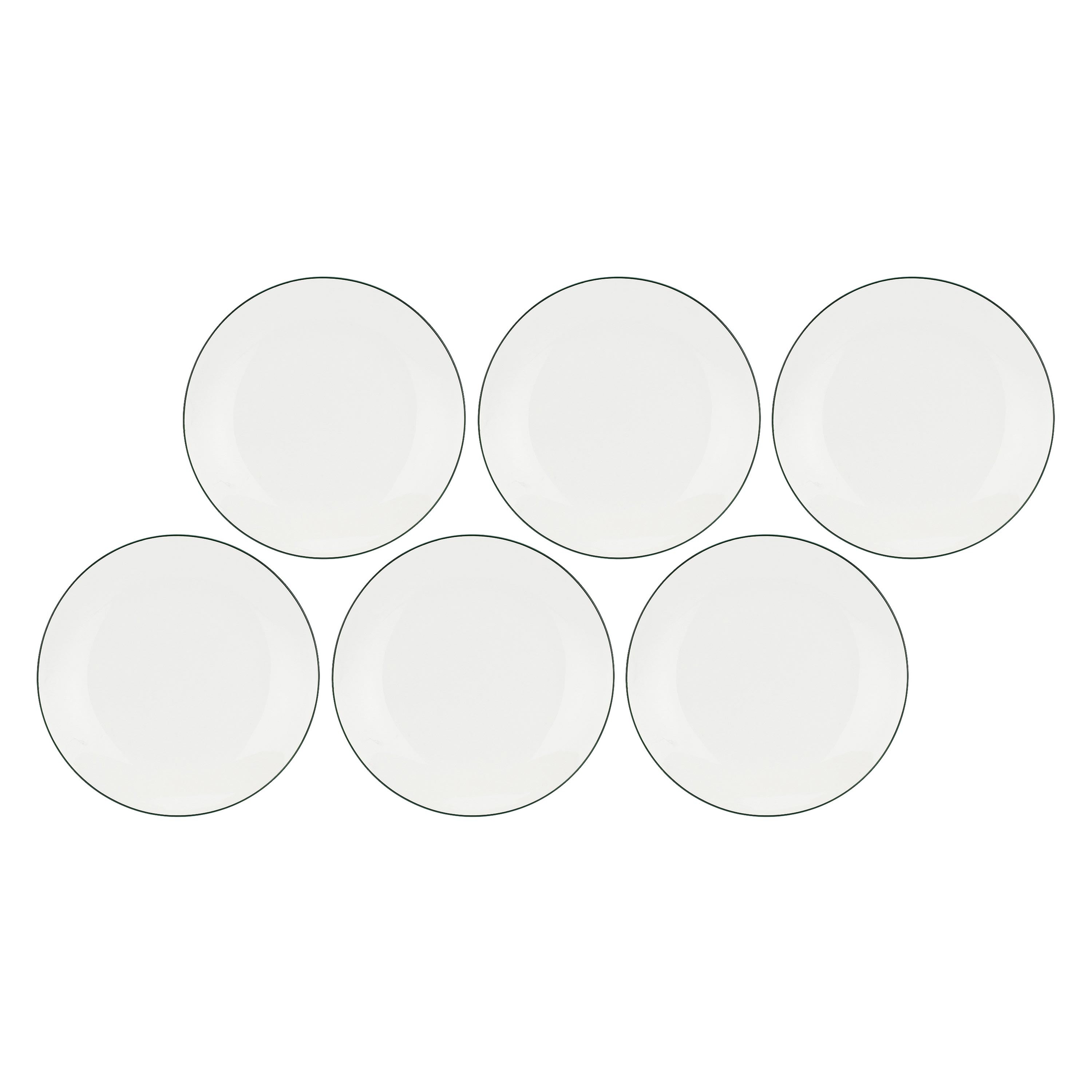 Set da 6, Piatto Frutta, Dintorno - Porcellana, Ø 20 cm