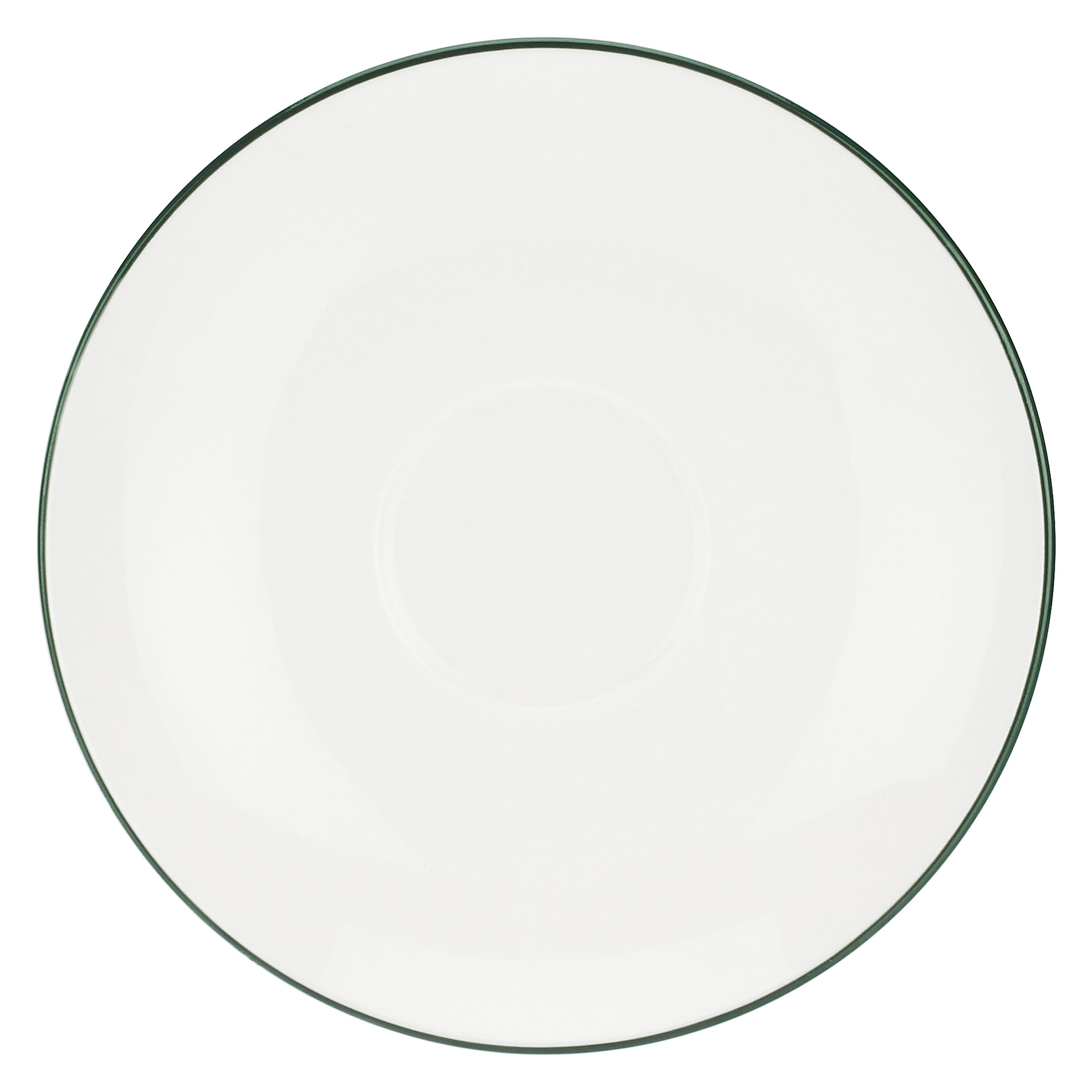 Set da 6, Tazza Caffe Con Piatto, Dintorno - Porcellana, 100cc