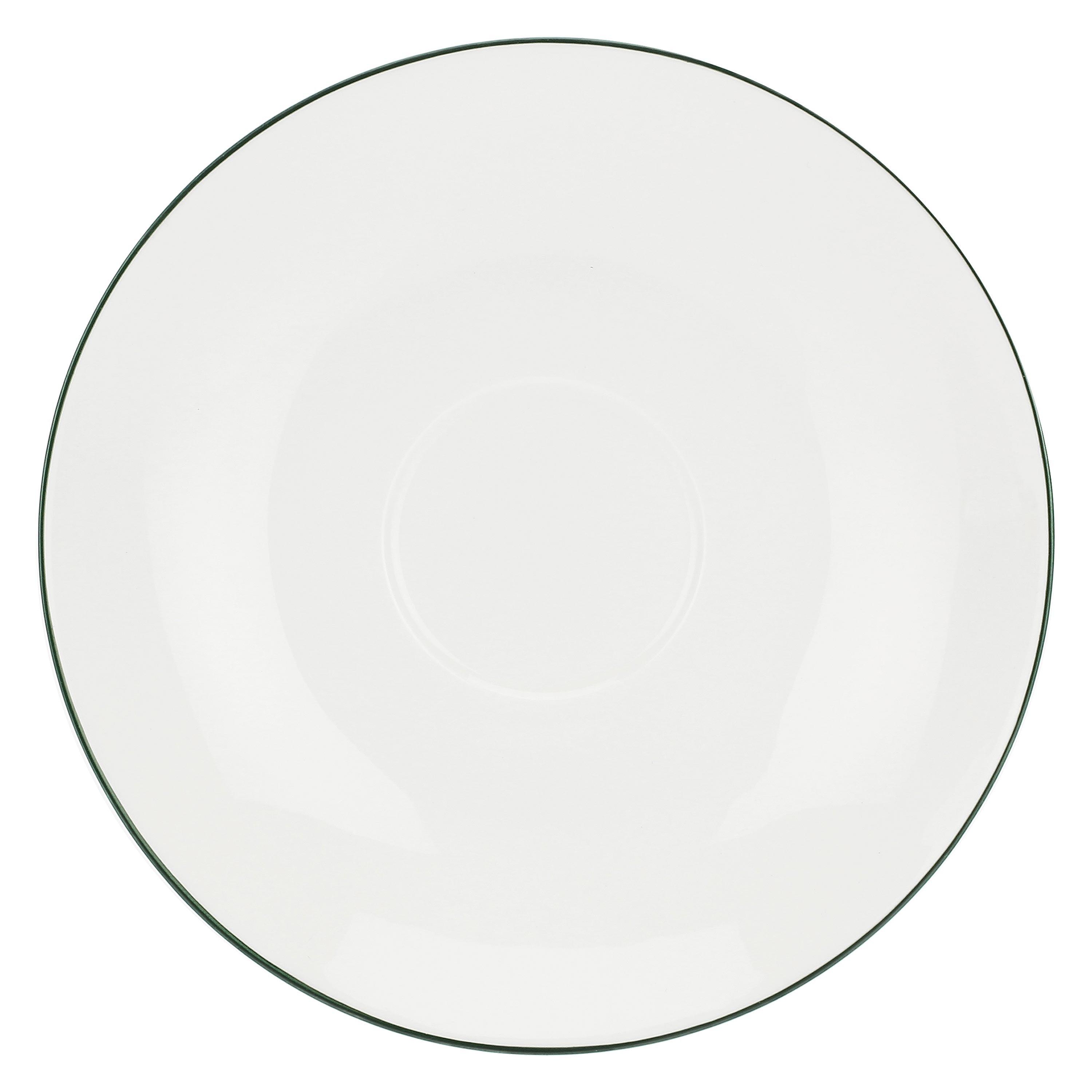 Set da 6, Tazza Te Con Piatto, Dintorno - Porcellana, 220cc