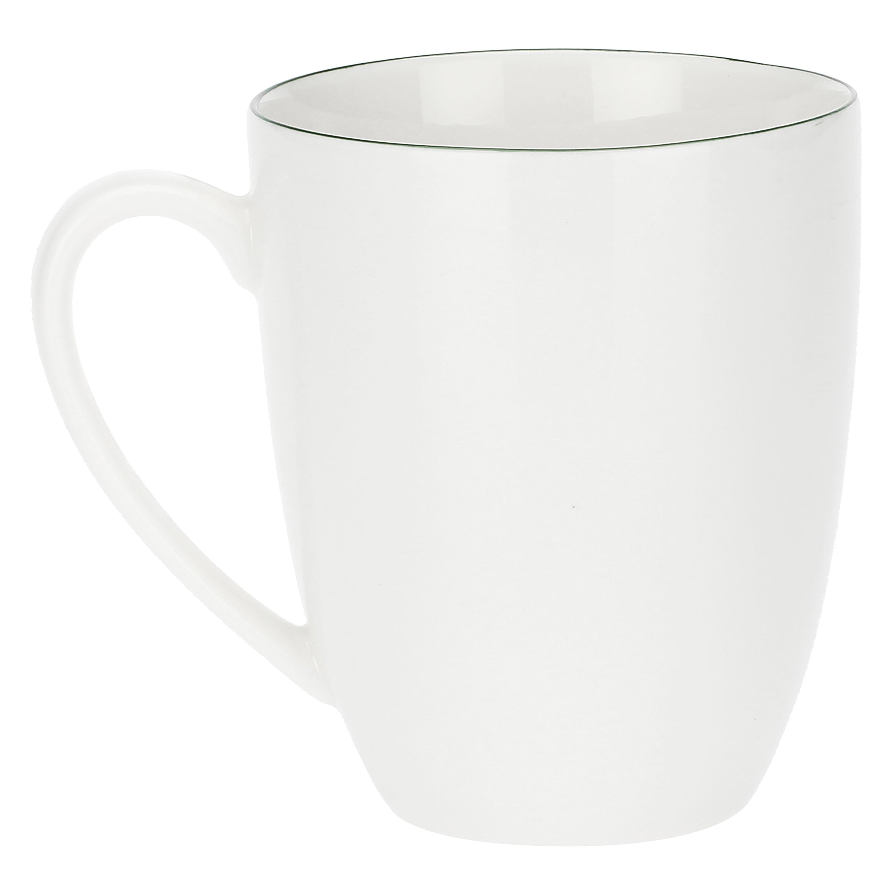 Set da 6, Mug, Dintorno - Porcellana, 450cc