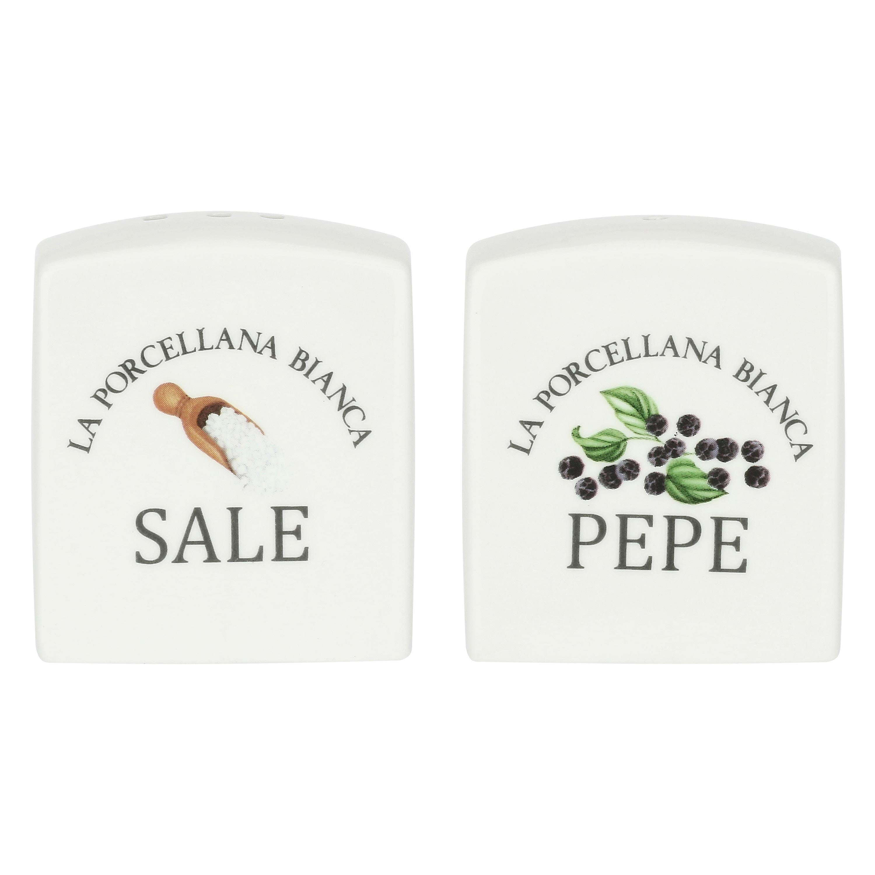 Set Sale/Pepe Deco, Conserva - Porcellana, 3x6xh6,5 cm