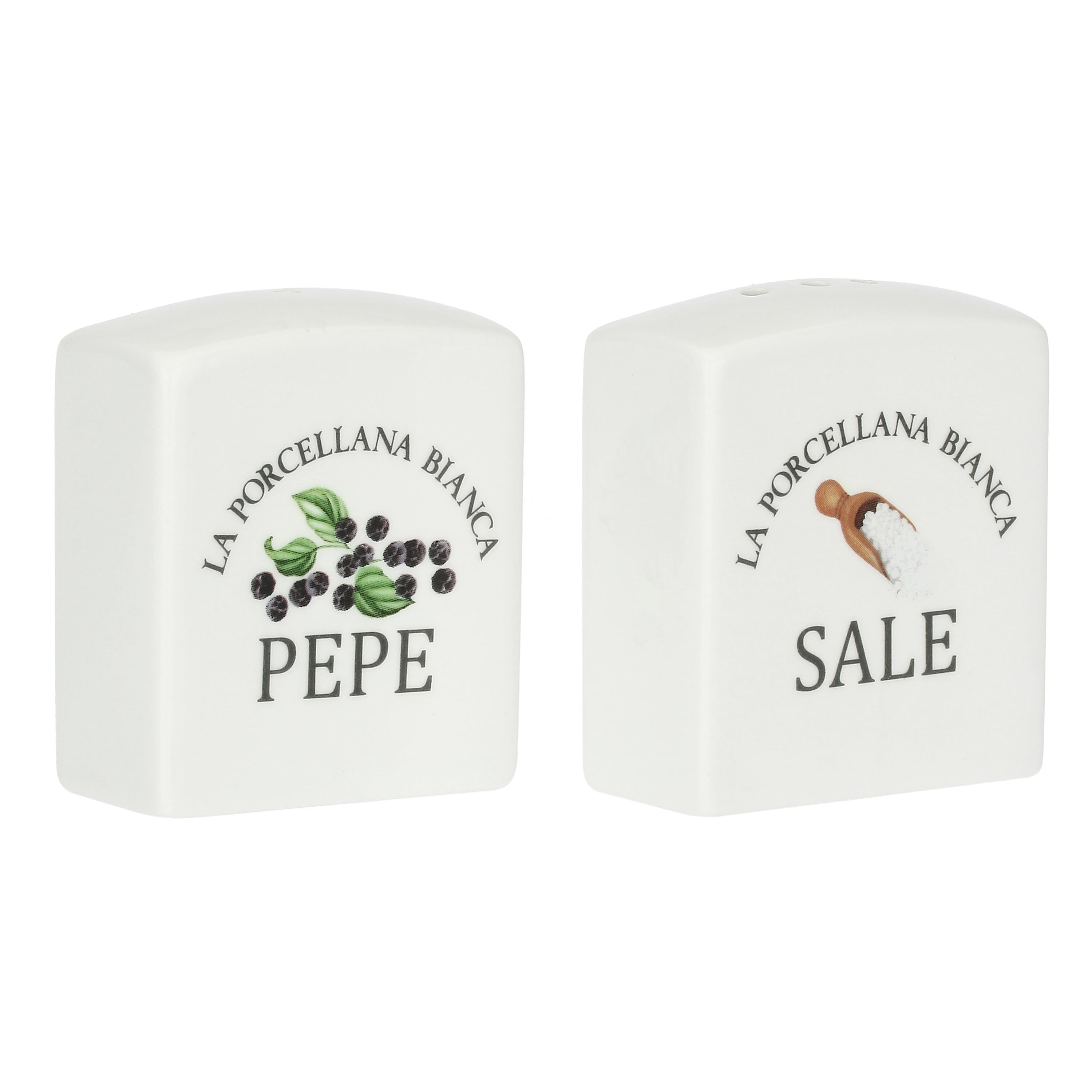 Set Sale/Pepe Deco, Conserva - Porcellana, 3x6xh6,5 cm