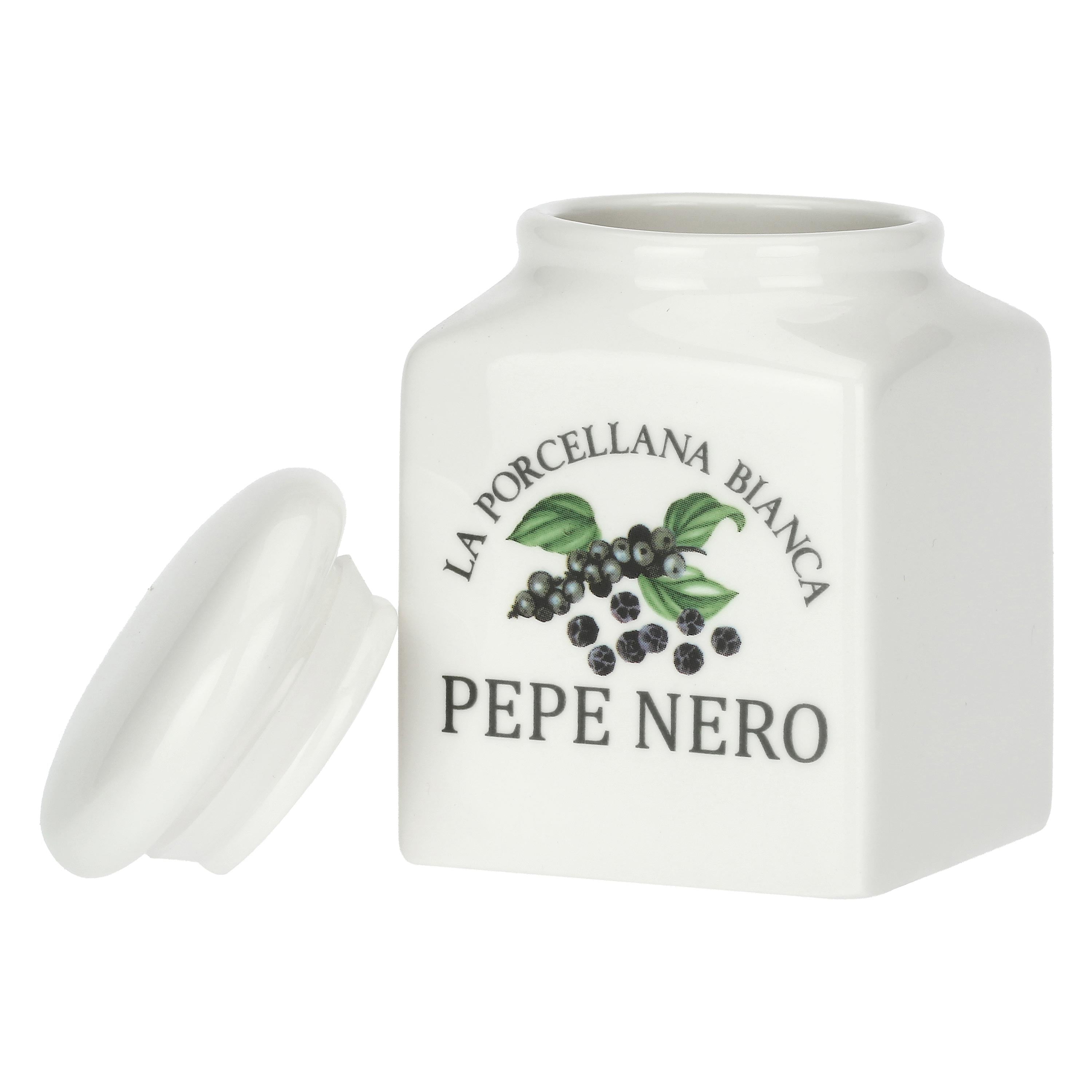 Barattolo Pepe Nero, Conserva - Porcellana, 0,175 L