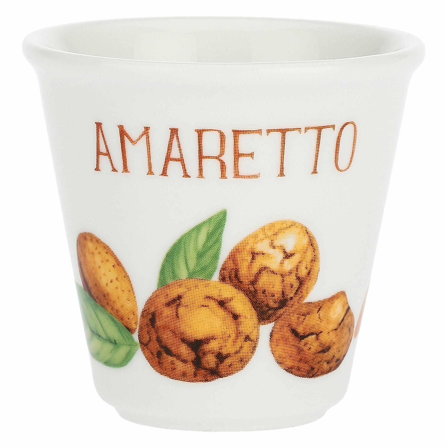Set da 6, Bicchierino Amaretto, Liquorelli - Porcellana