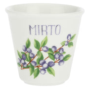 Set da 6, Bicchierino Mirto, Liquorelli - Porcellana, 75 cc