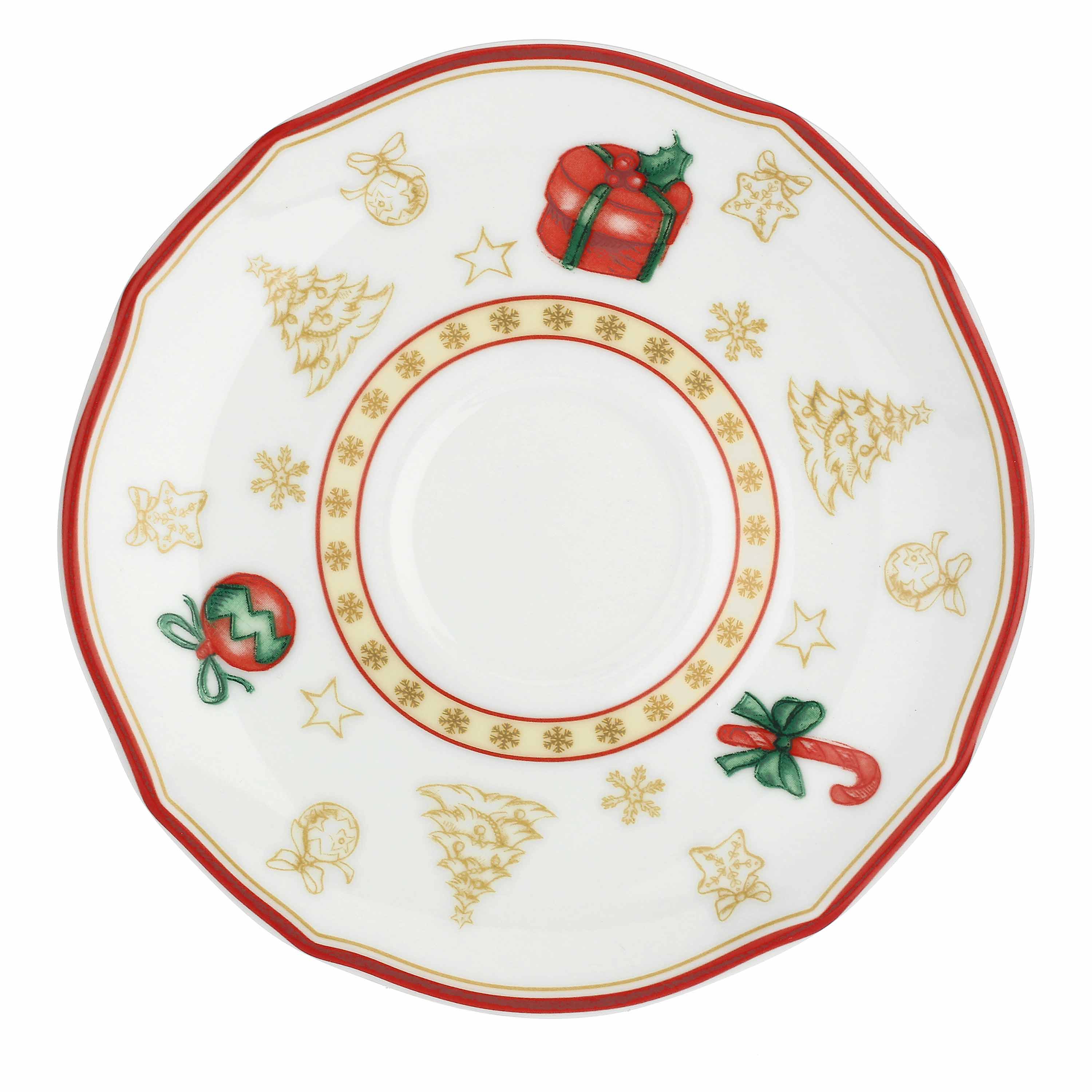 Tazza Caffè con piattino, Christmas Edition - Porcellana