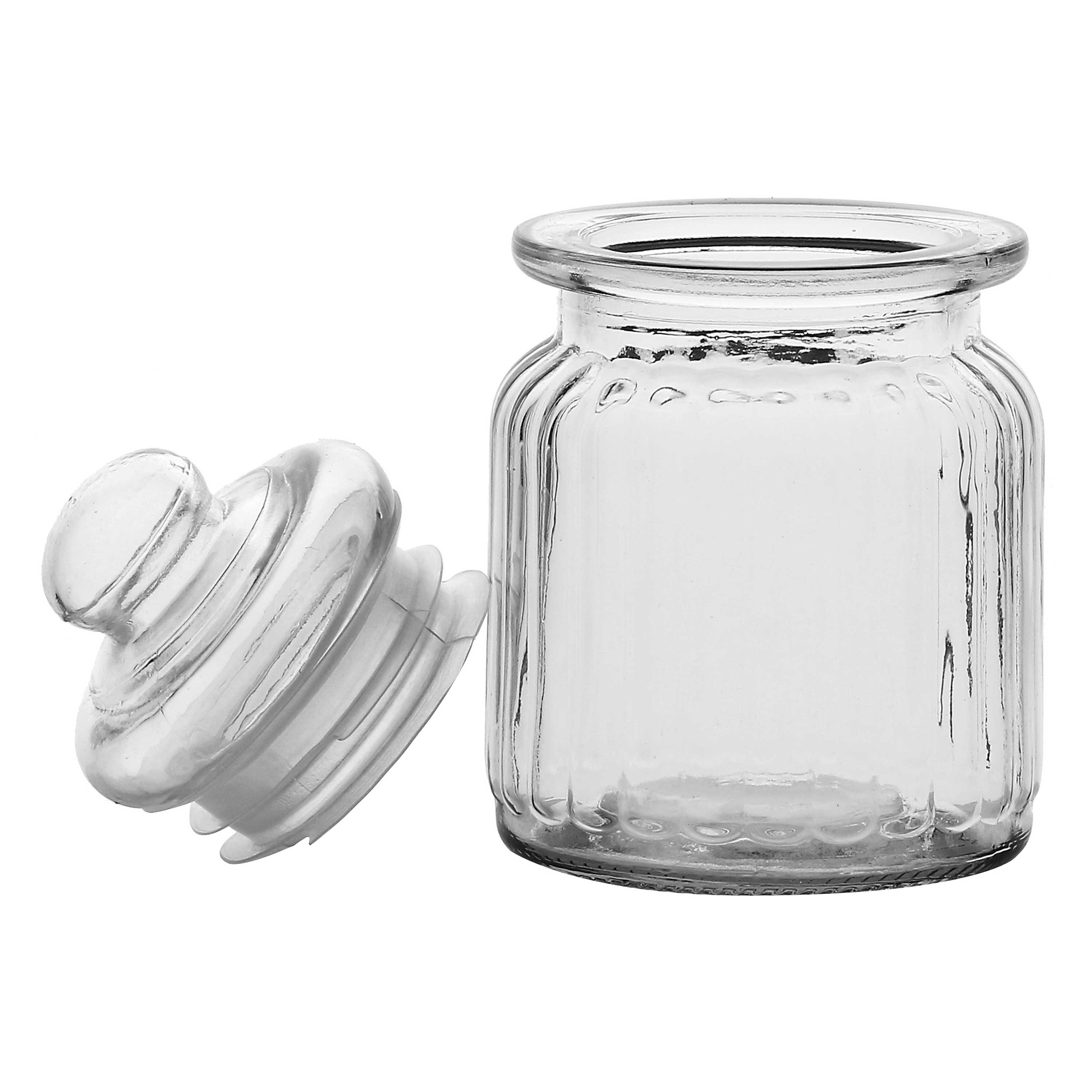 Set da 12, Barattolo Vetro Coste, Versilia - Porcellana, 250 ml