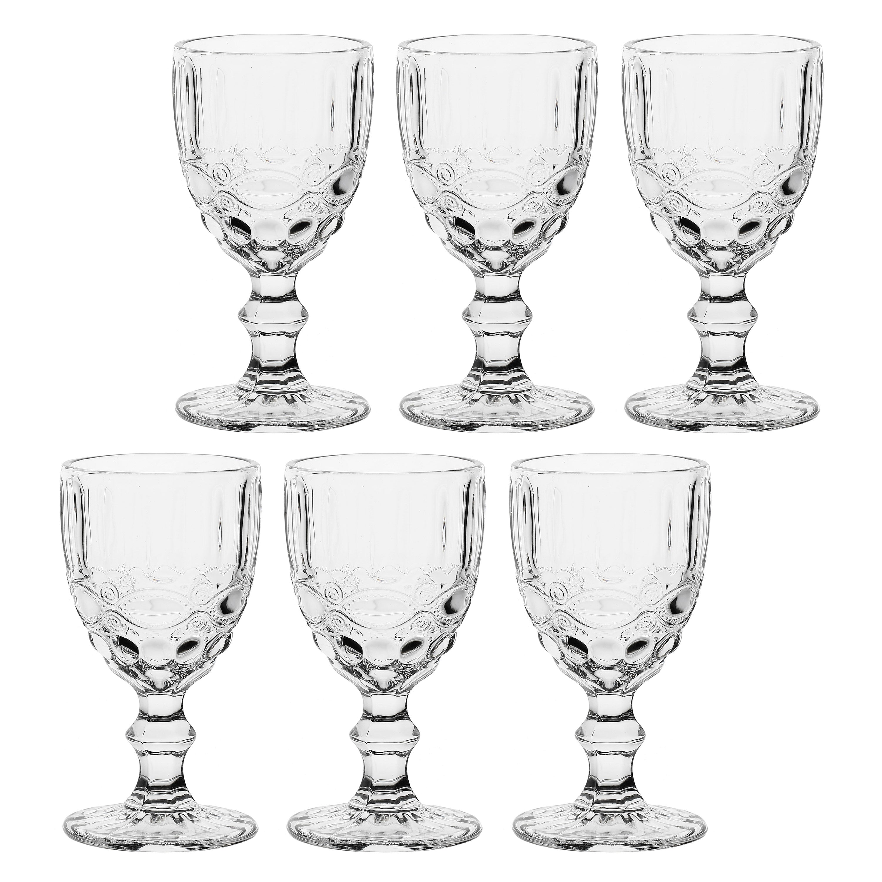 Set da 6, Calice, Barberino - Porcellana, Ø8xh15,5 cm