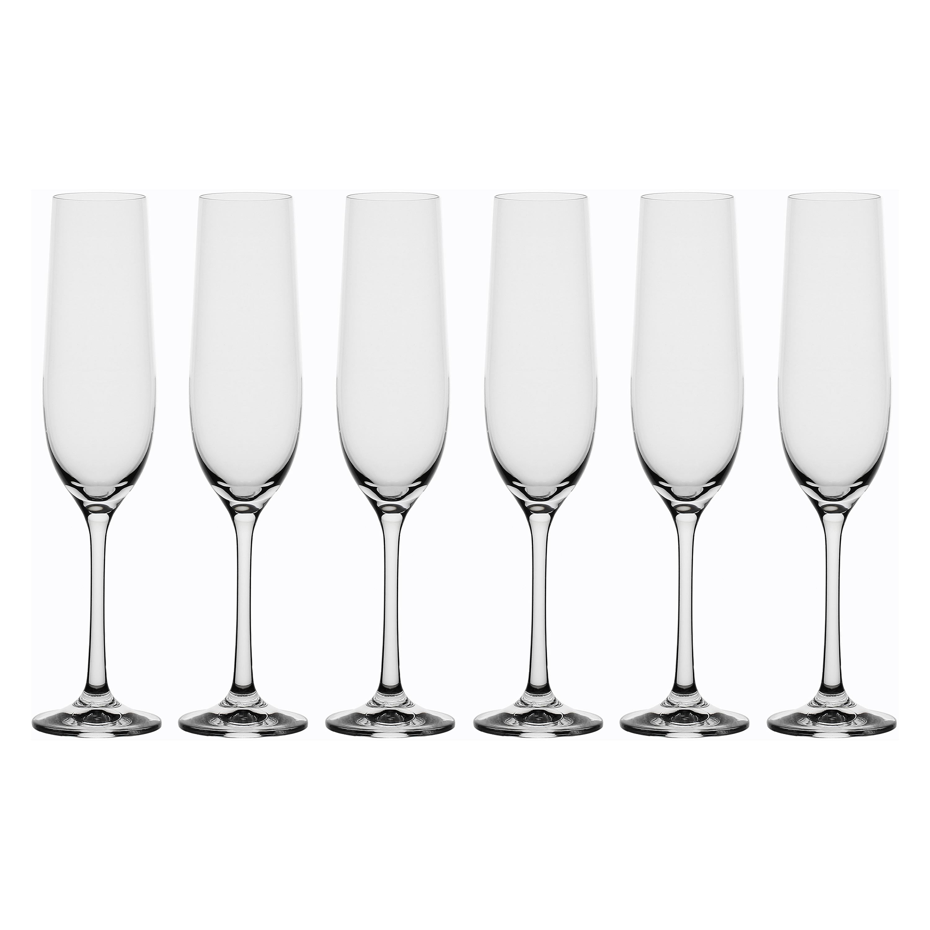 Set da 6, Spumante, Novello - Porcellana, h 24 cm - 190 ml