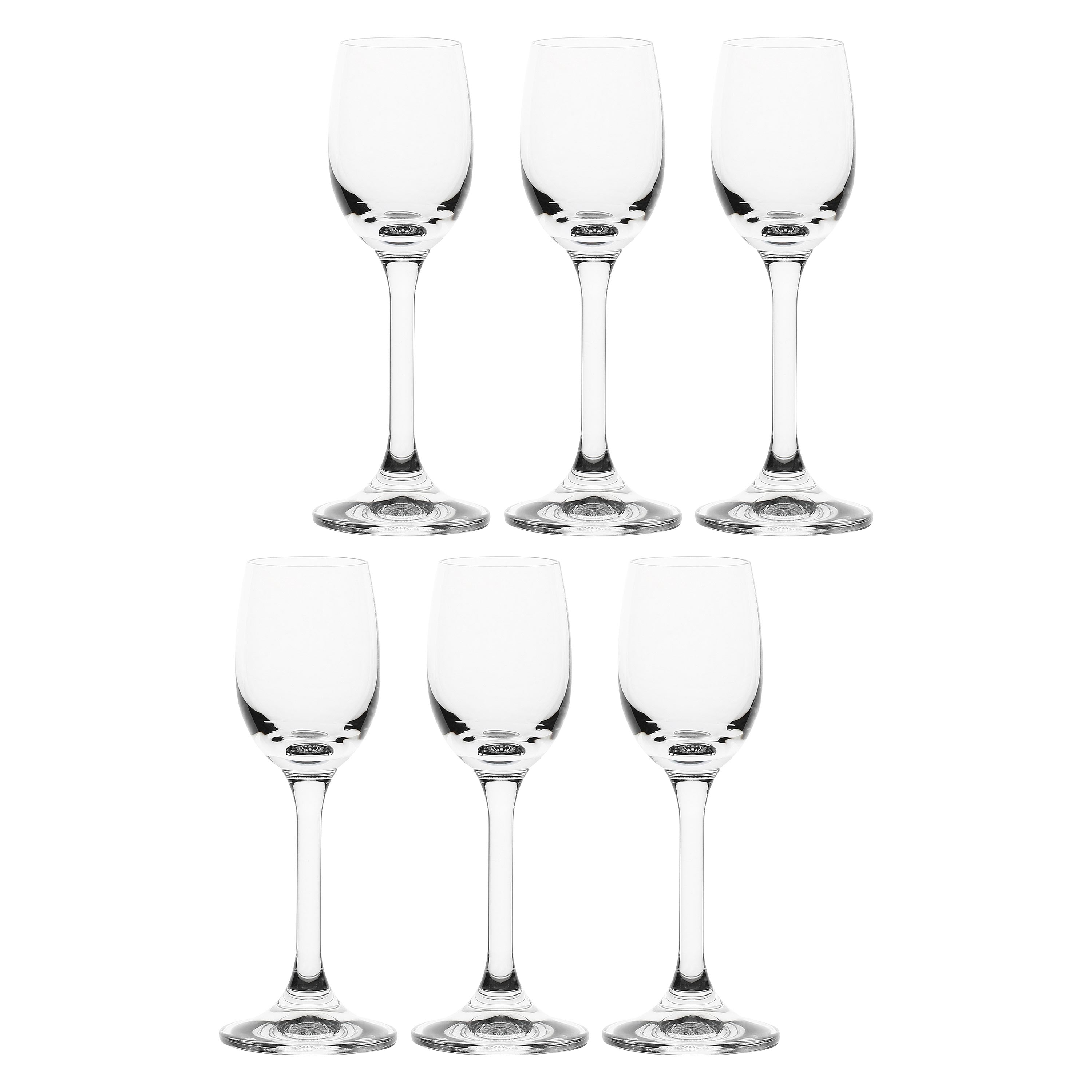 Set da 6, Liquore, Novello - Porcellana, h 15 cm - 65 ml
