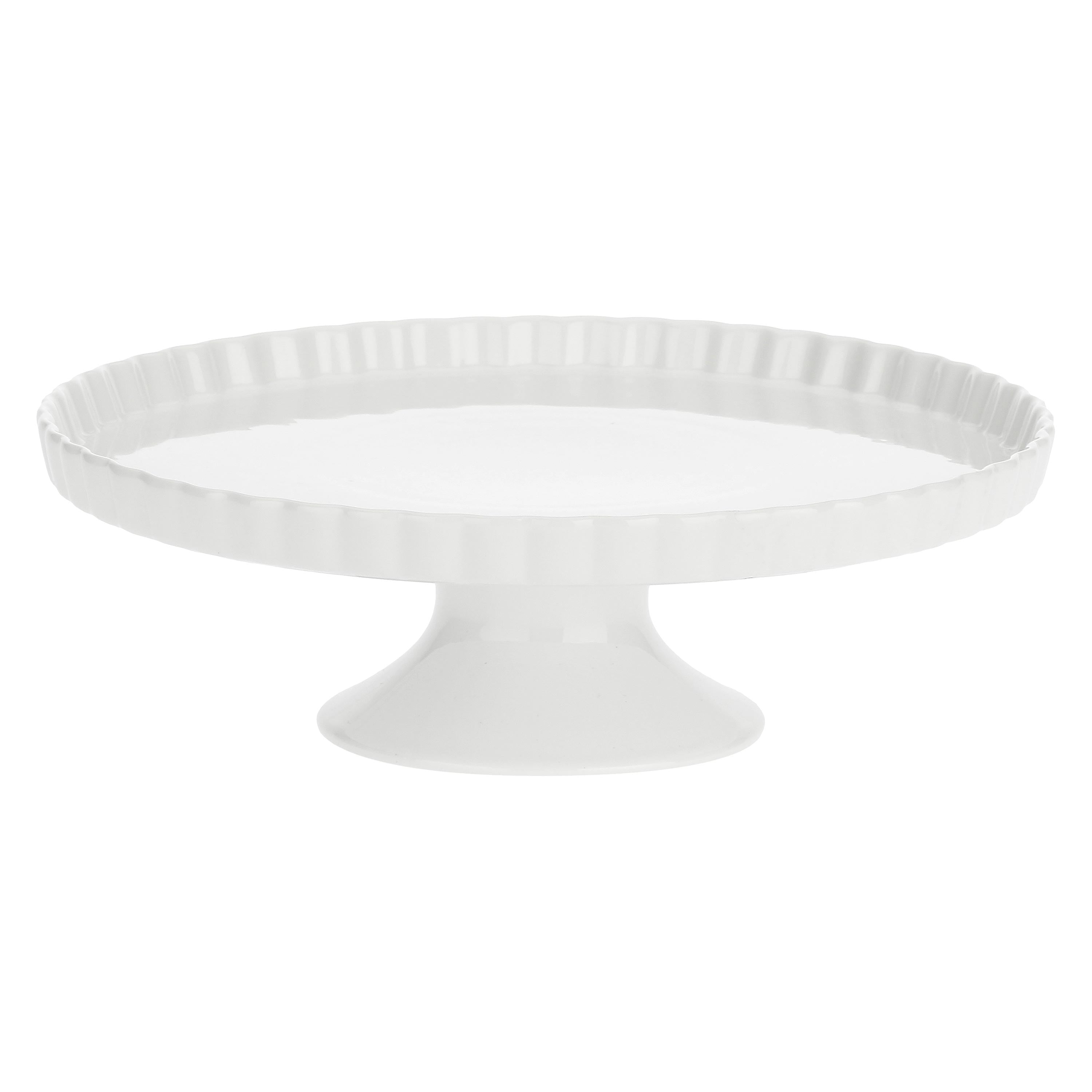 Alzata Piatto Torta, Arezzo - Porcellana, 29x9 cm