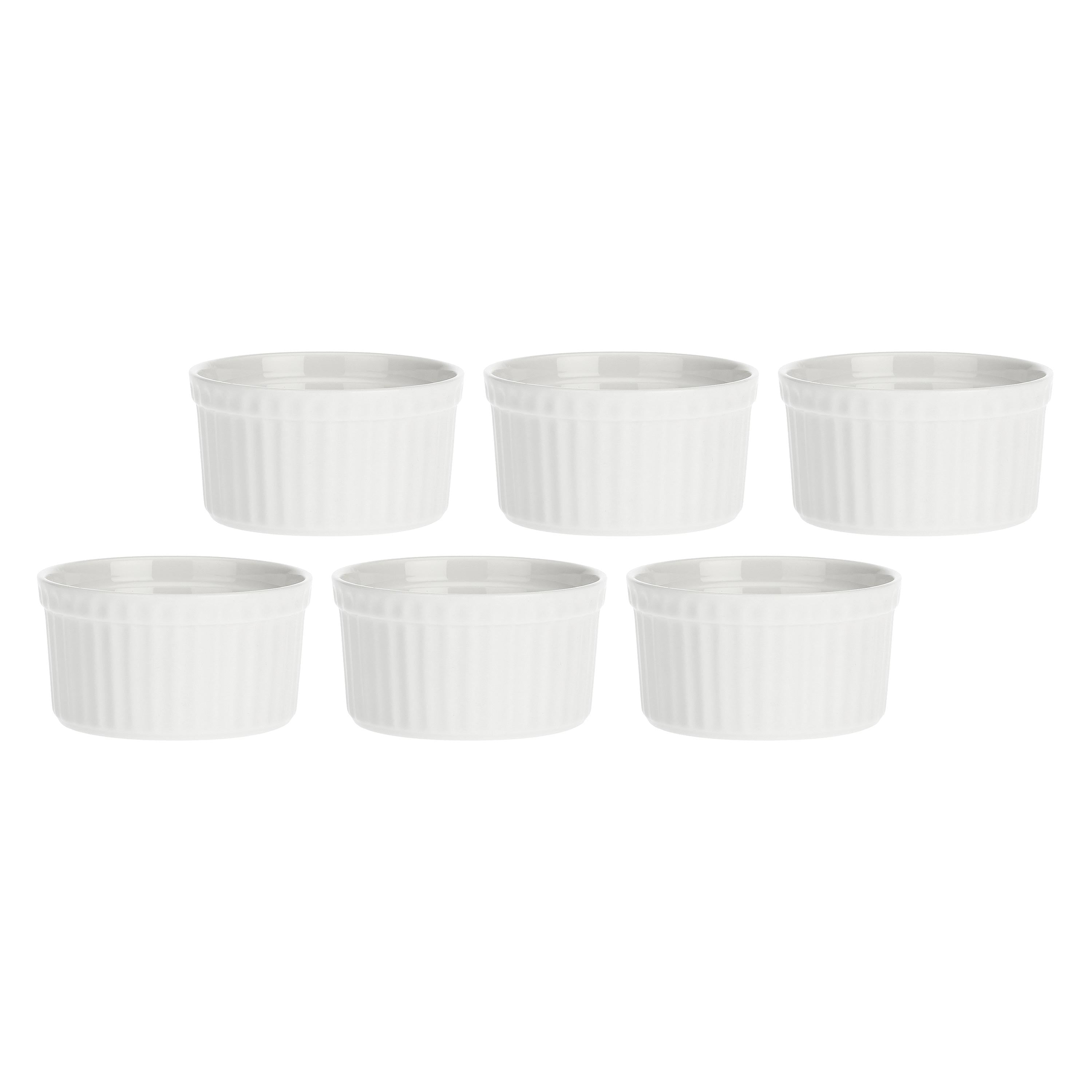 Set da 6, Ramequin, Arezzo - Porcellana, Ø9 cm