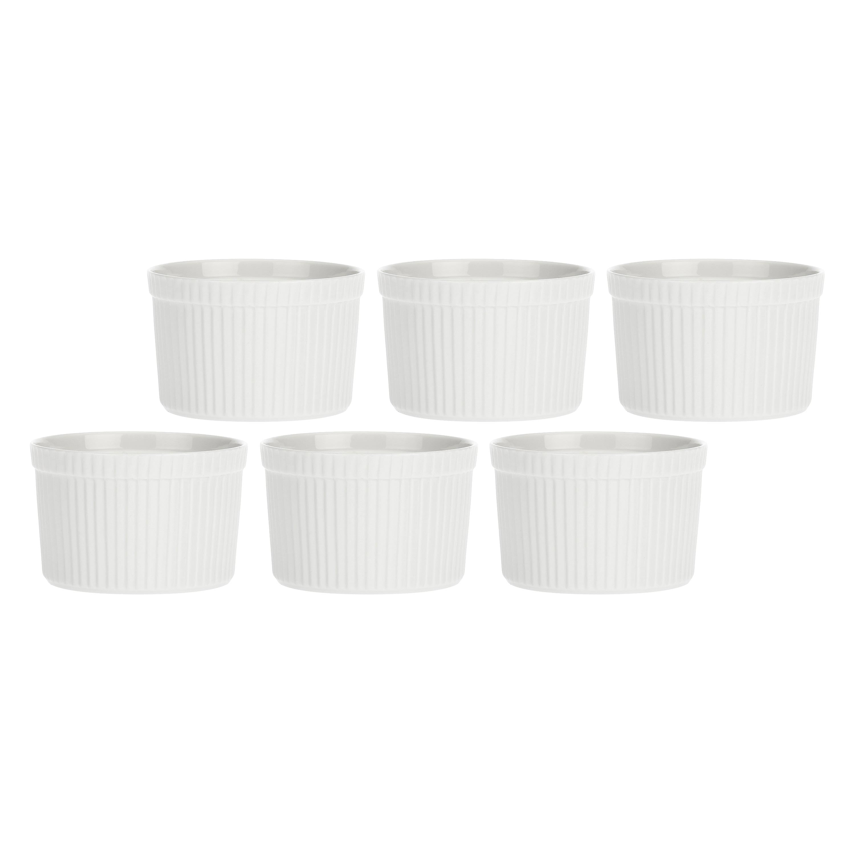 Set da 6, Ramequin, Arezzo - Porcellana, 10x6,5 cm