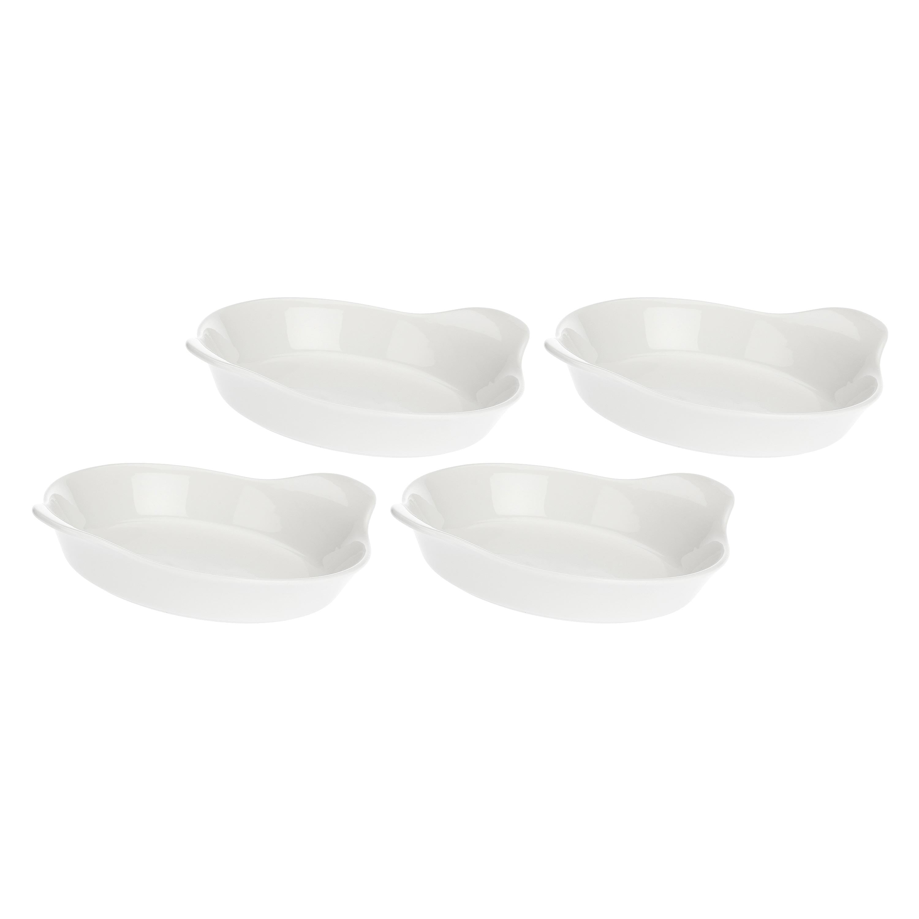 Set da 4, Tegame Per Gratinare, Arezzo - Porcellana, Ø24 cm