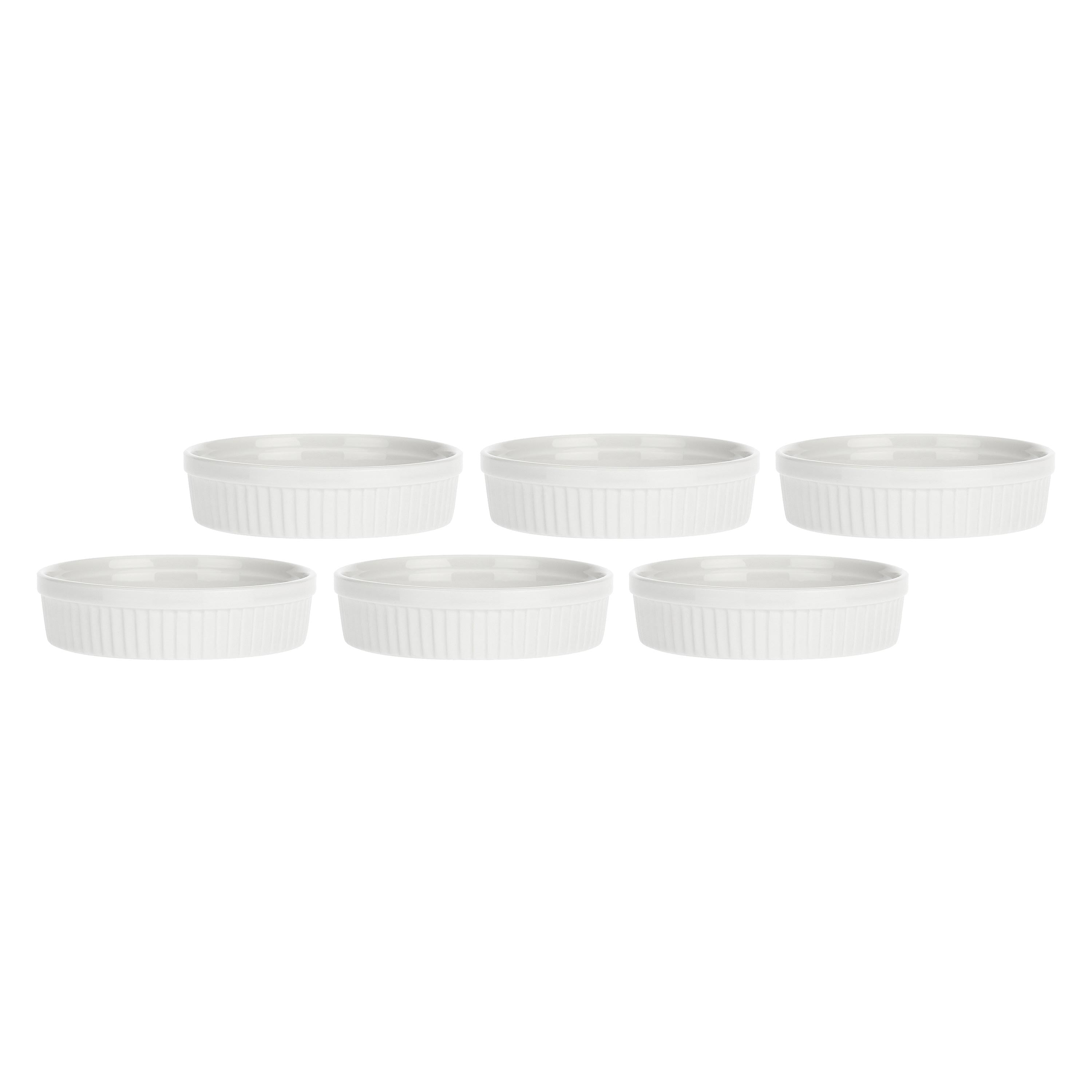 Set da 6, Crema Catalana/Flan, Arezzo - Porcellana, 12 cm
