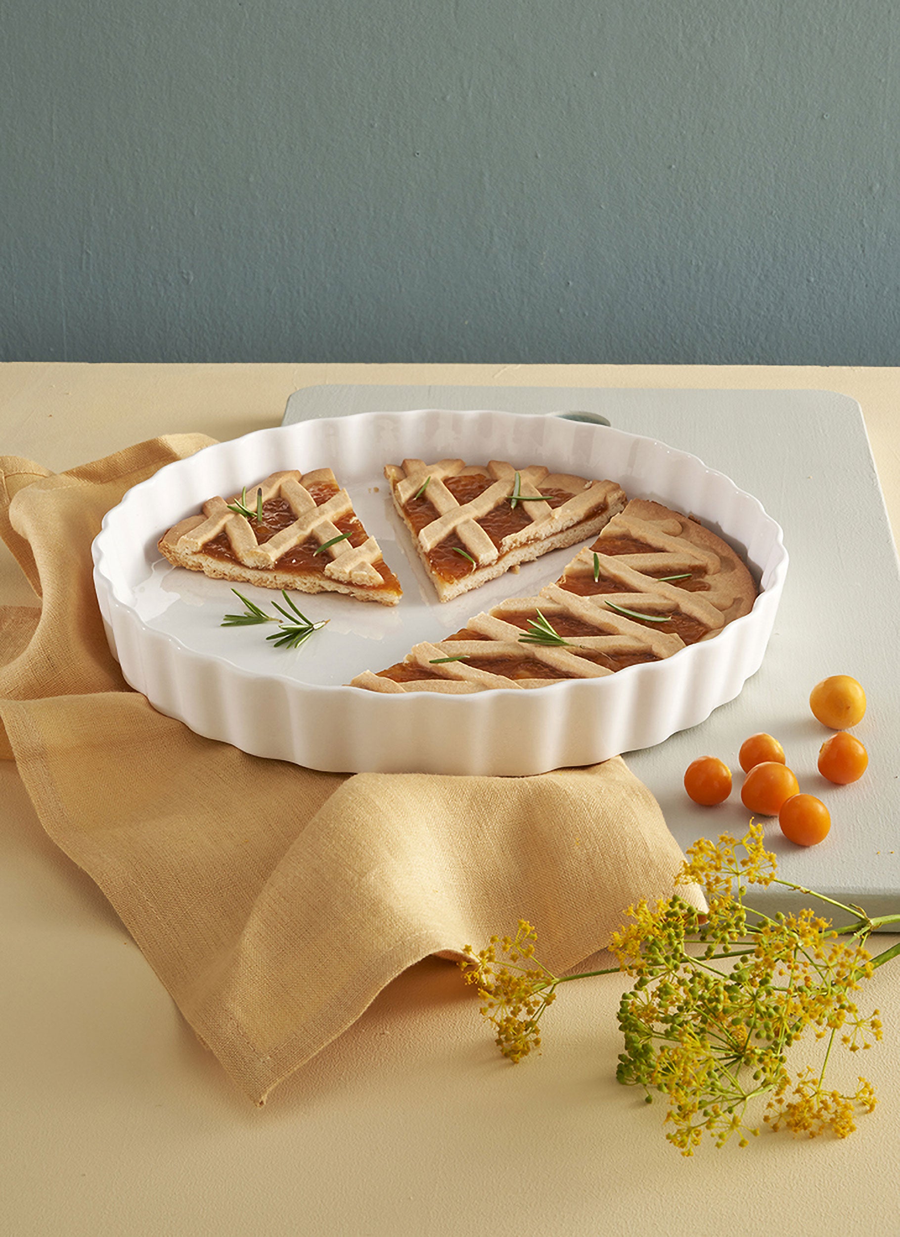 Teglia Crostata, Arezzo - Porcellana, Ø25 cm