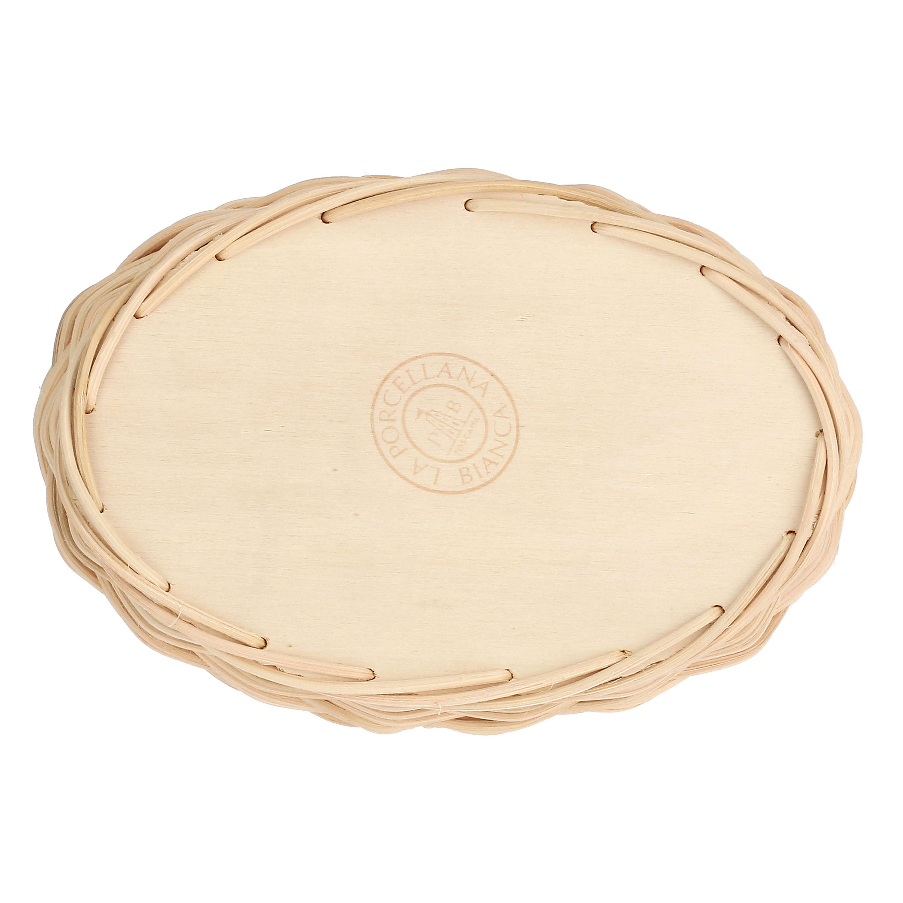 Midollino Per Teglia Ovale - Midollino, 19x13,5x6 cm