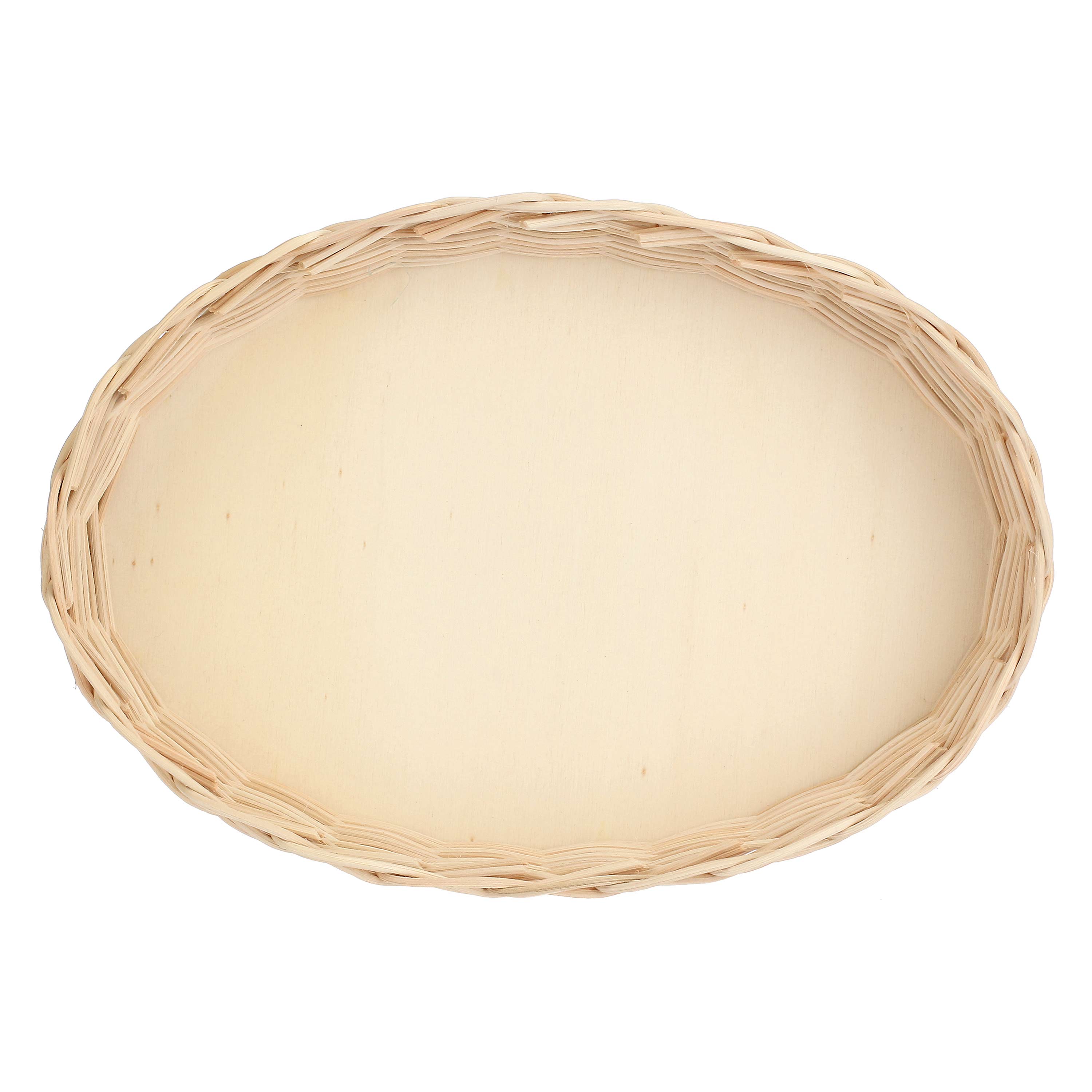 Midollino Per Teglia Ovale - Midollino, 23,5x17,5x6,5 cm